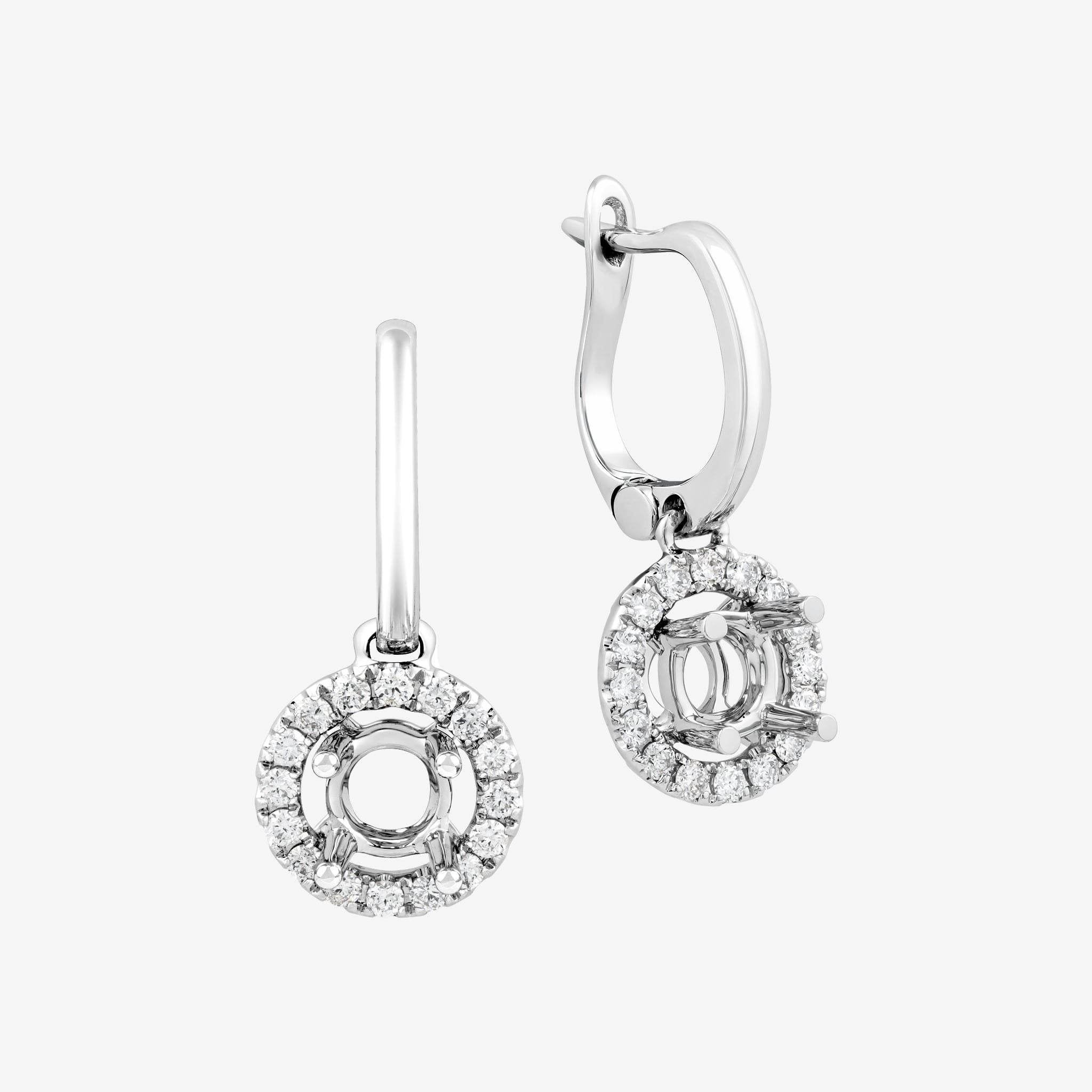 HALO DROP SEMI-SET EARRINGS