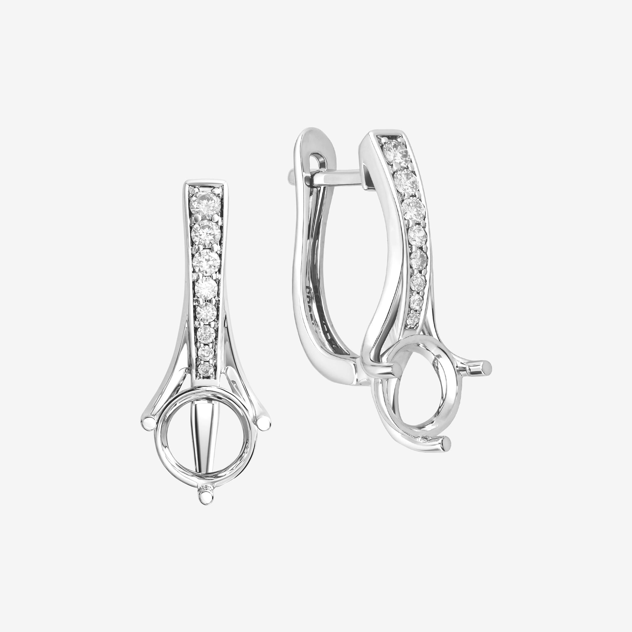 LUMIÈRE SEMI-SET LEVERBACK EARRINGS