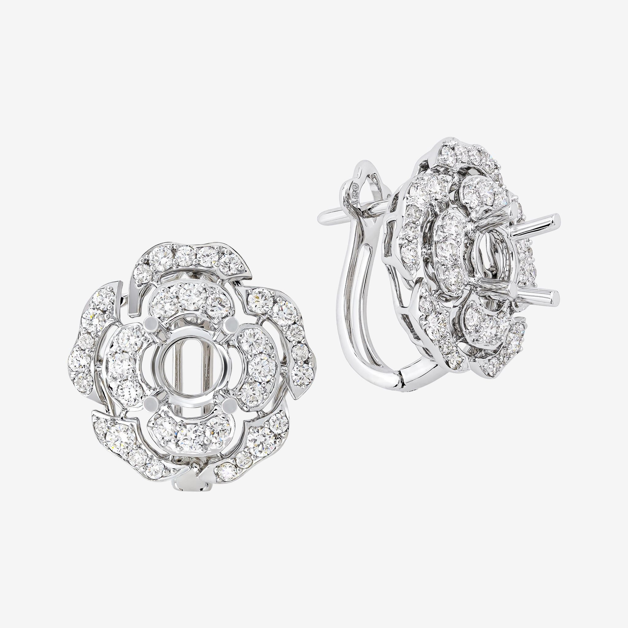 CAMELLIA SEMI-SET EARRINGS