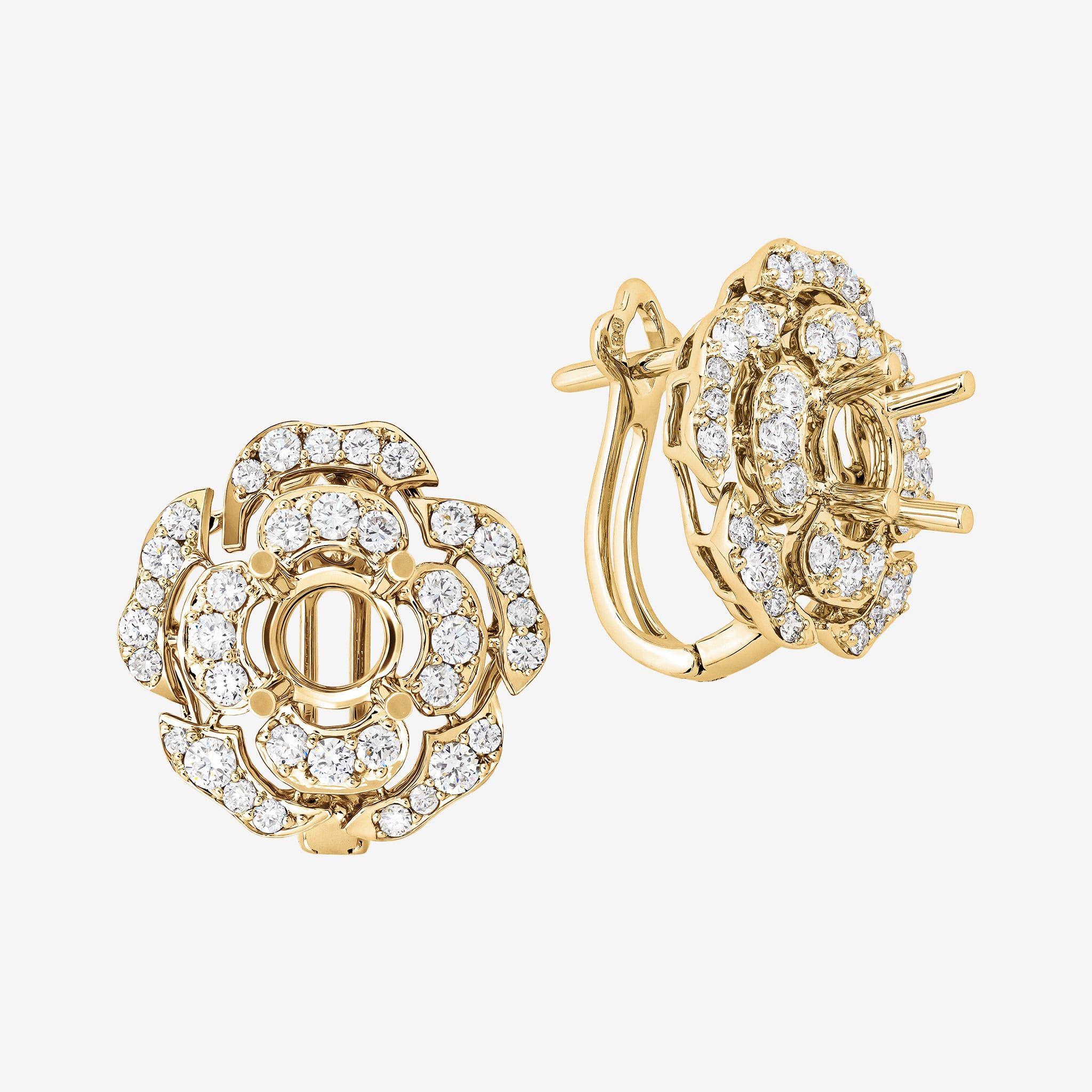 CAMELLIA SEMI-SET EARRINGS