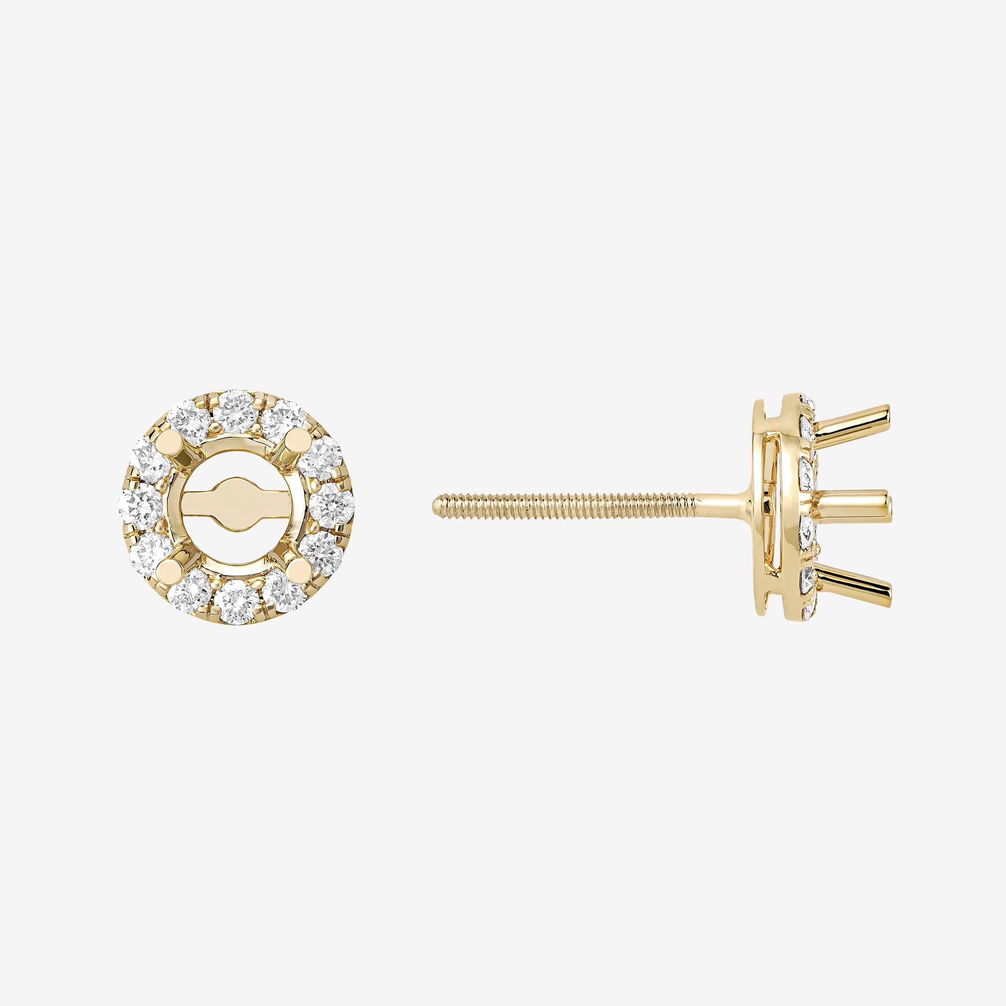 HALO SEMI-SET STUD EARRINGS