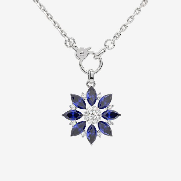  FLORAL CLUSTER NECKLACE 