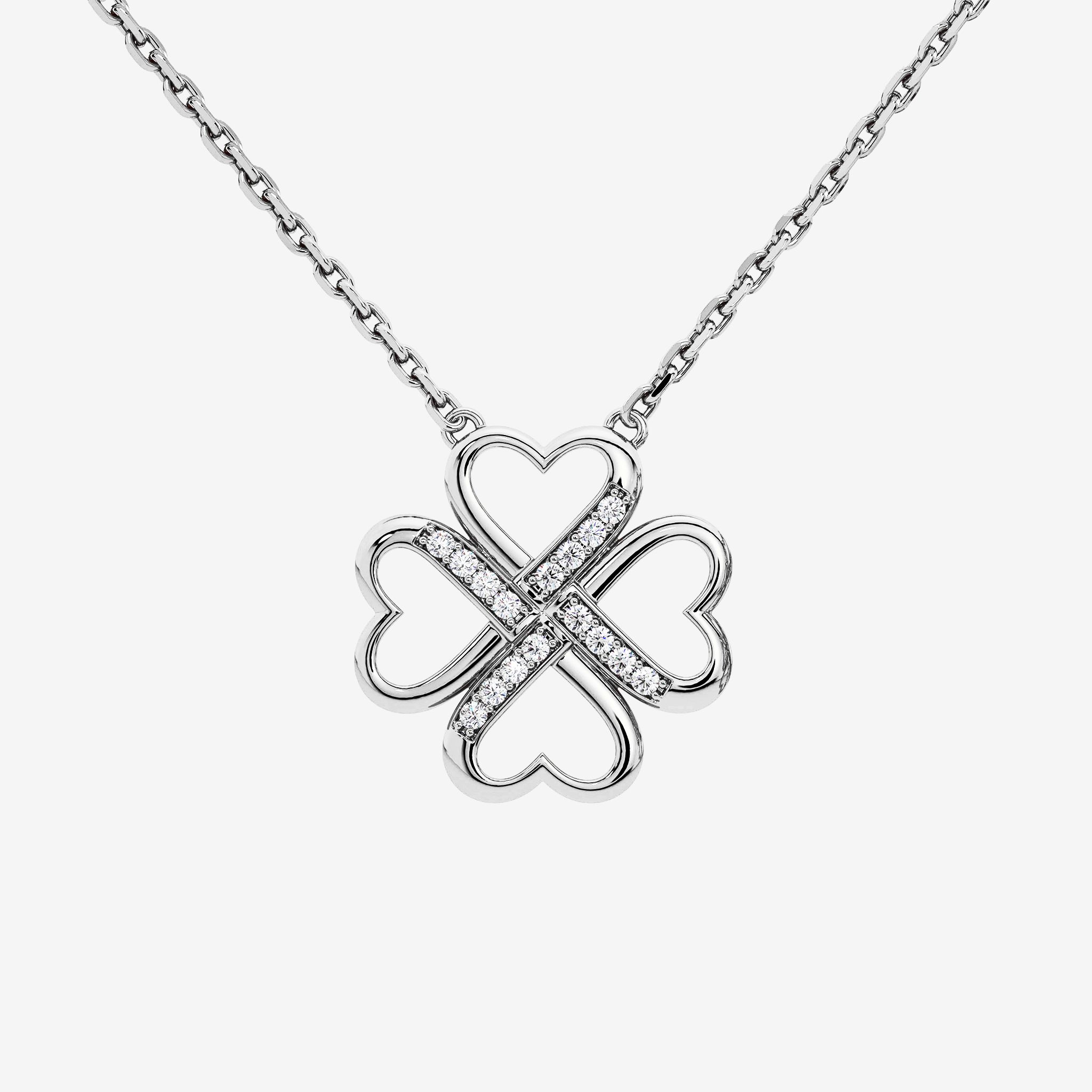 PAVÉ CLOVER NECKLACE