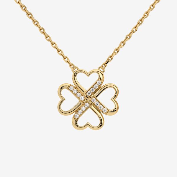  PAVÉ CLOVER NECKLACE 