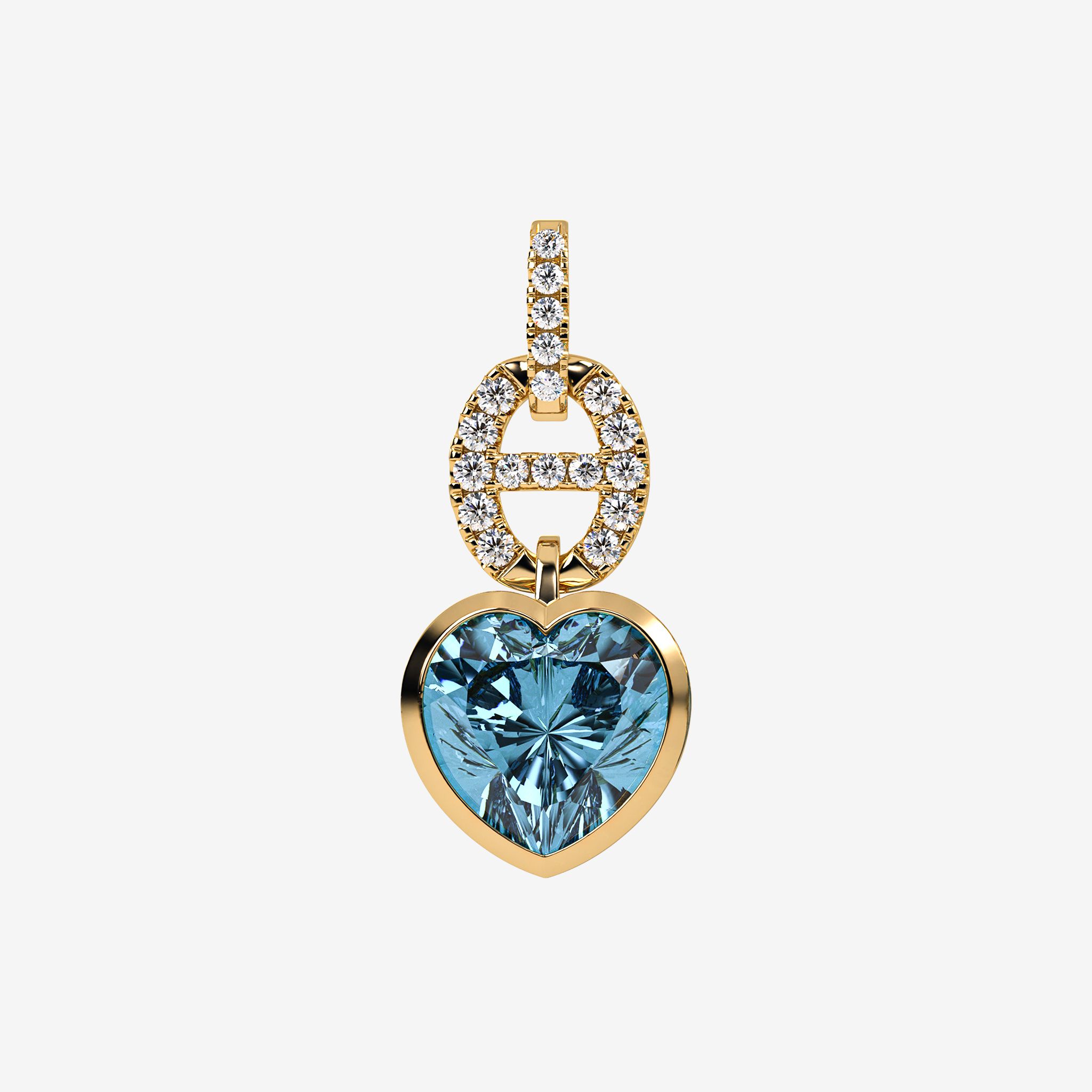 ENCRUSTED HEART PENDANT