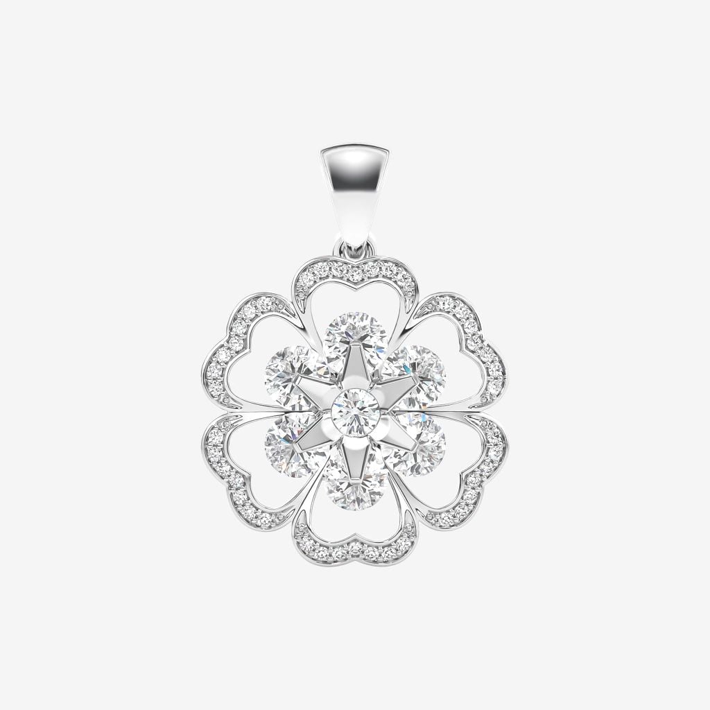  ACCENTED LUMINOUS BLOSSOM PENDANT 