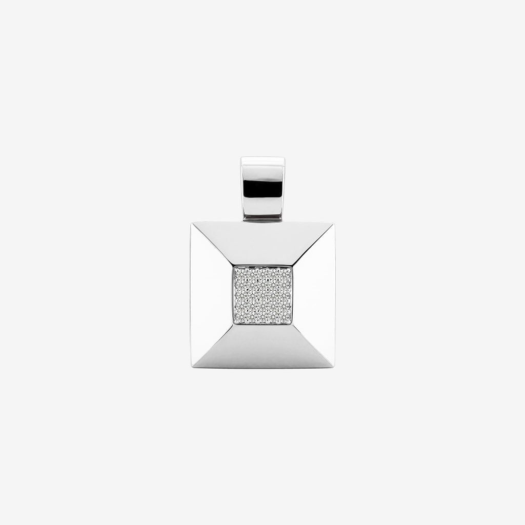  PYRAMIDAL BEVELED SQUARE PENDANT 
