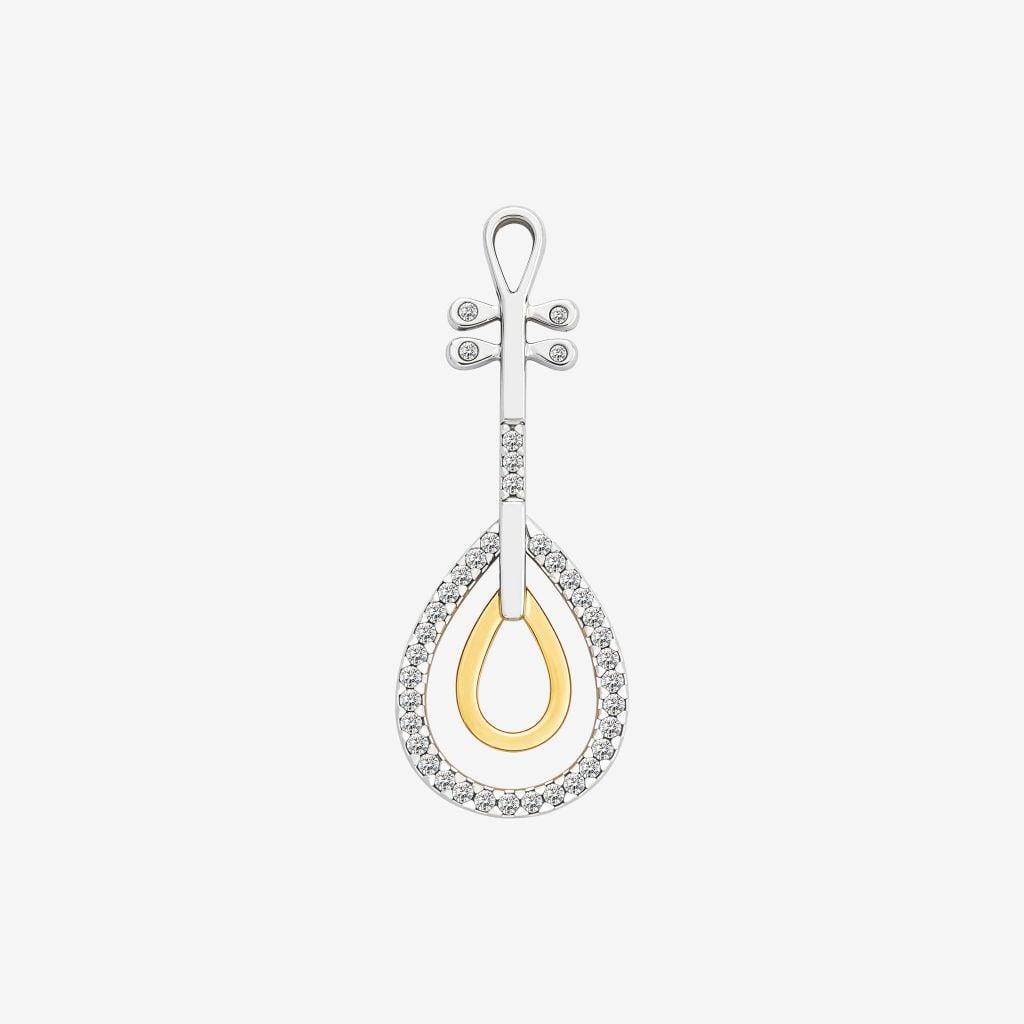  DUO-TONE MUSICAL LUTE PENDANT 