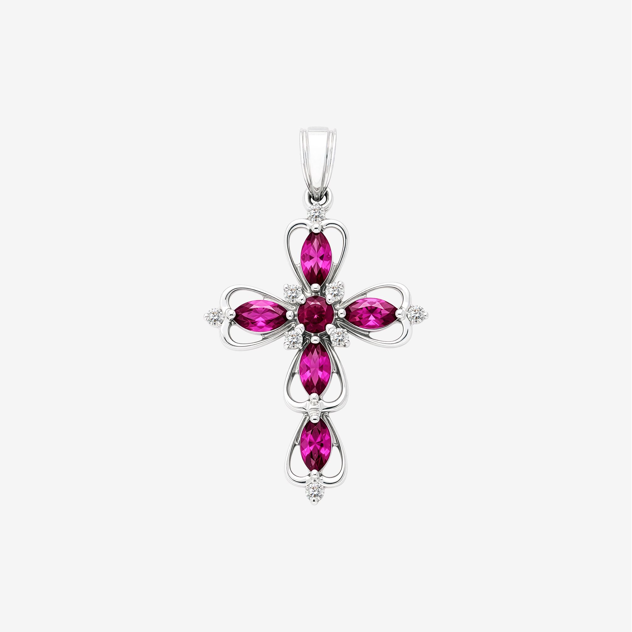 HEARTLINE CROSS PENDANT