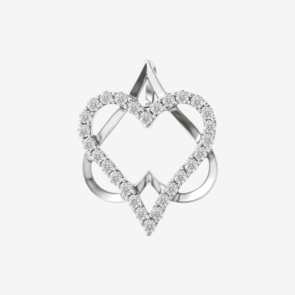  ACCENTED HEART PENDANT 