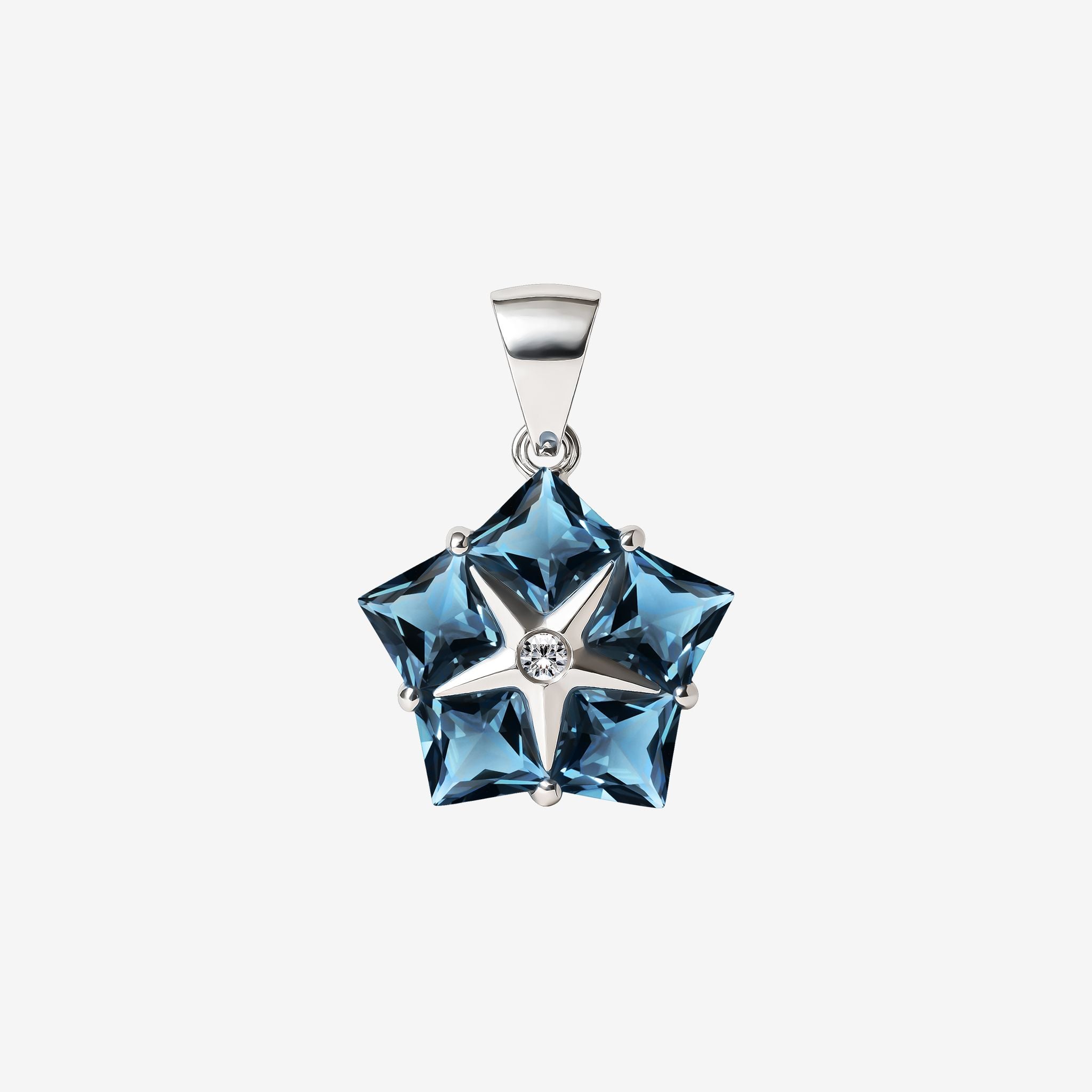 GEMSTONE STAR PENDANT