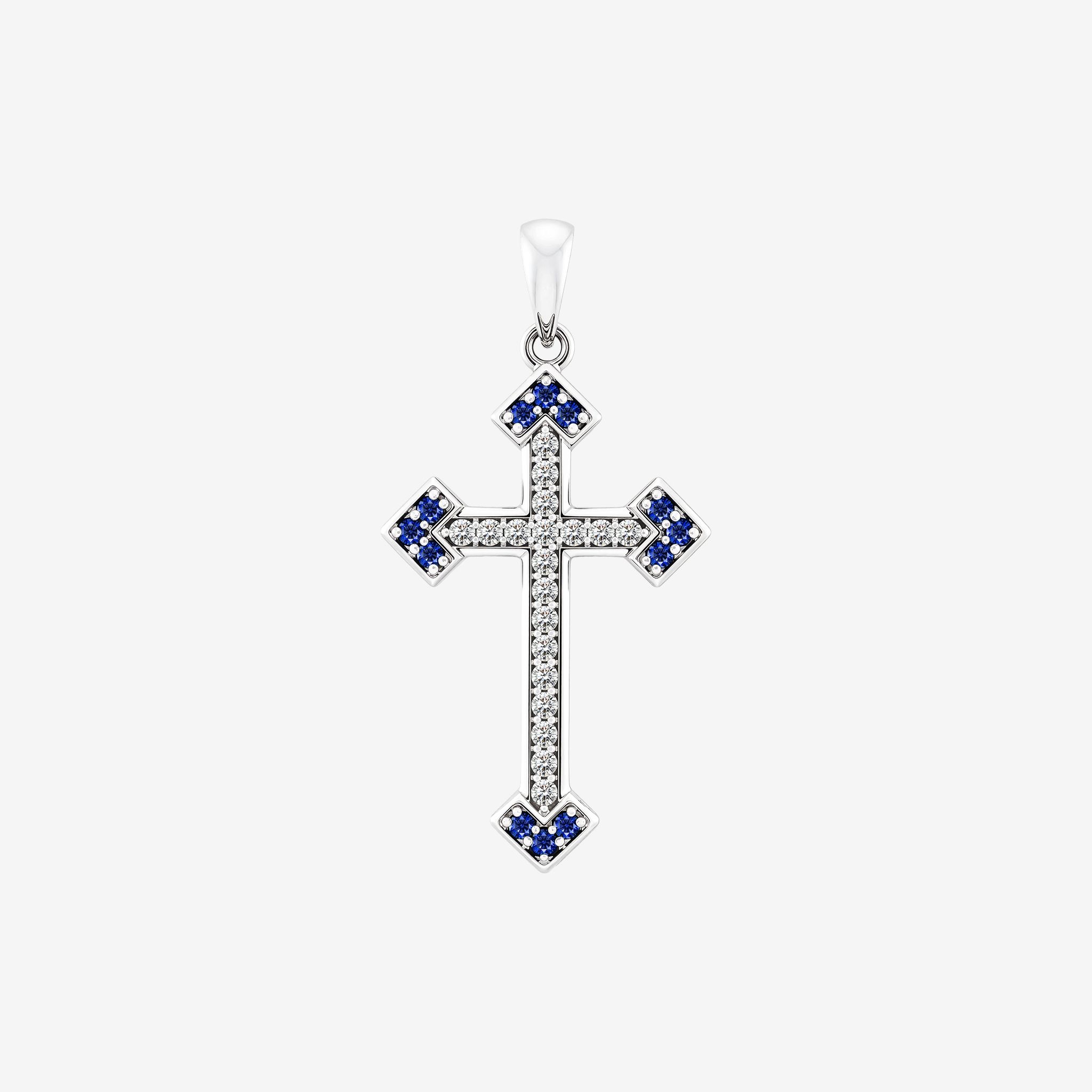 TRINITY PAVÉ CROSS PENDANT
