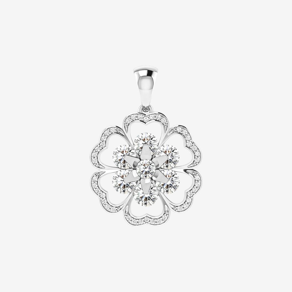  ACCENTED LUMINOUS BLOSSOM PENDANT 