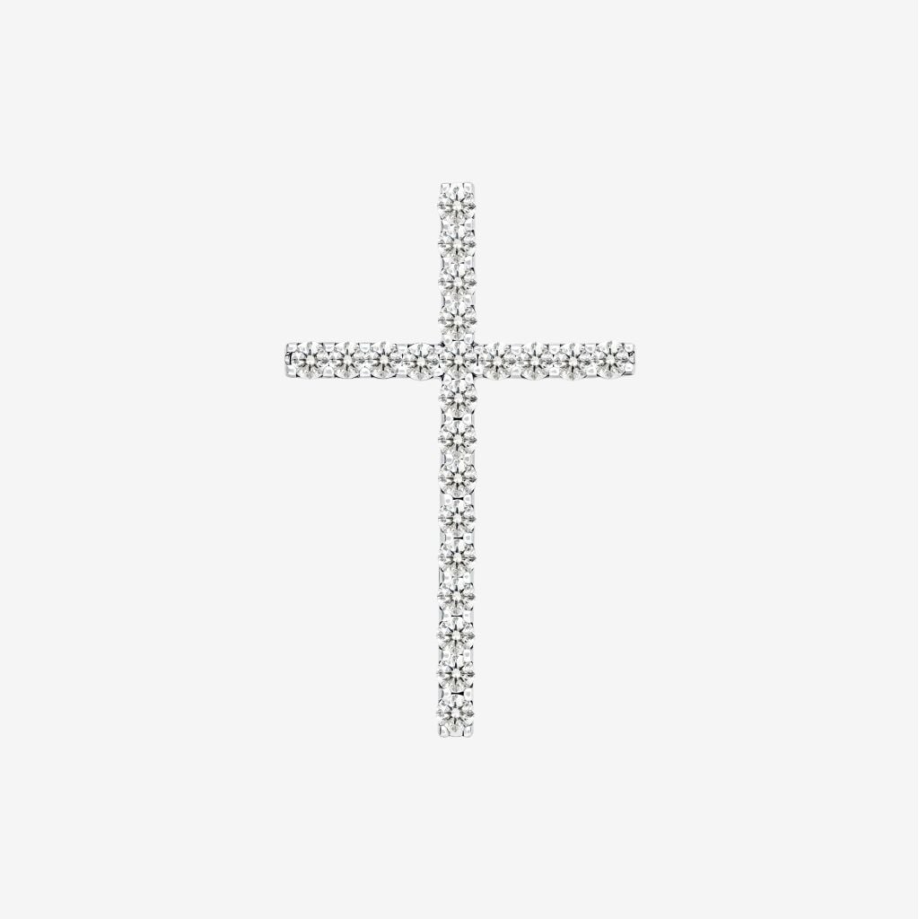  PAVÉ CROSS PENDANT 
