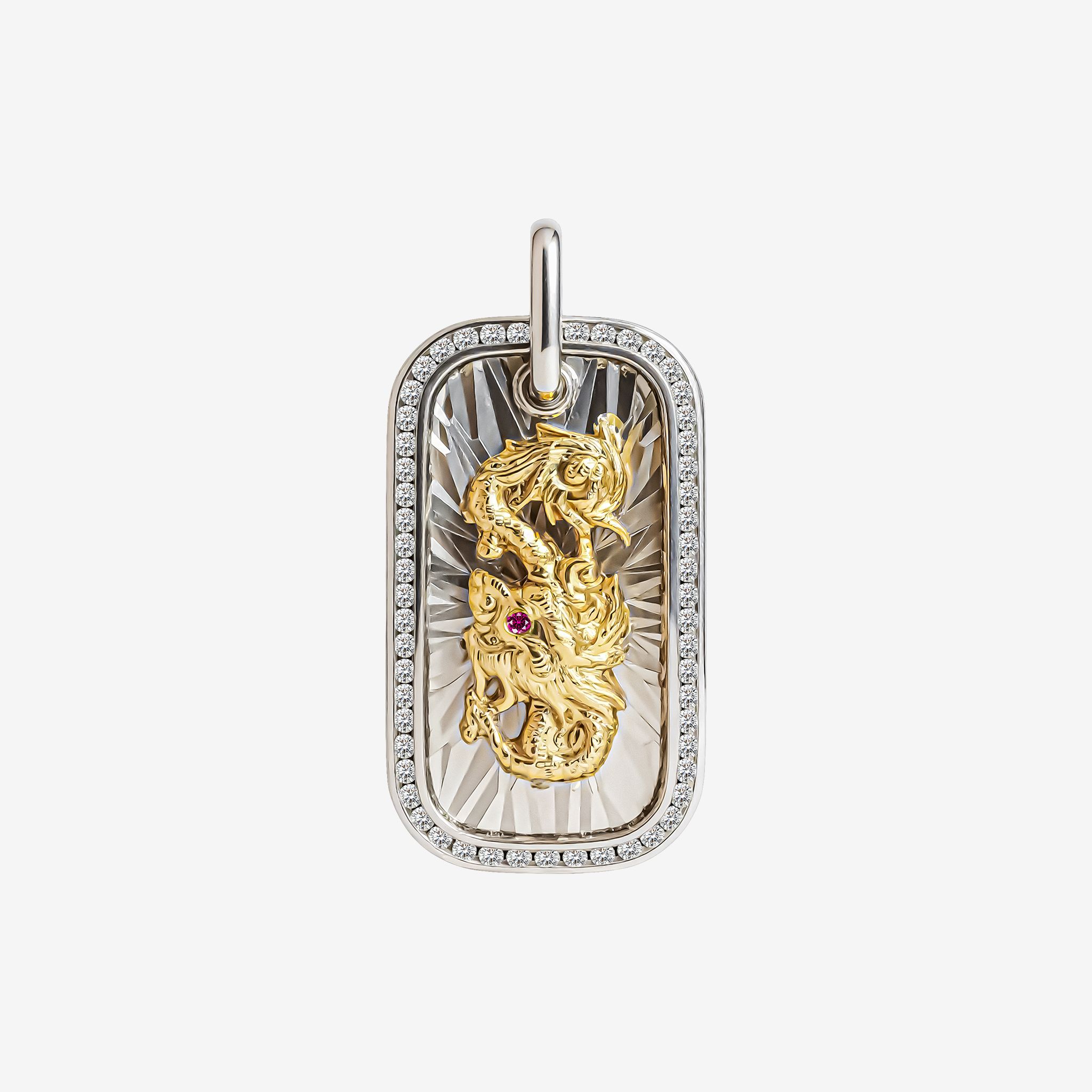 HALO ZODIAC TAG PENDANT