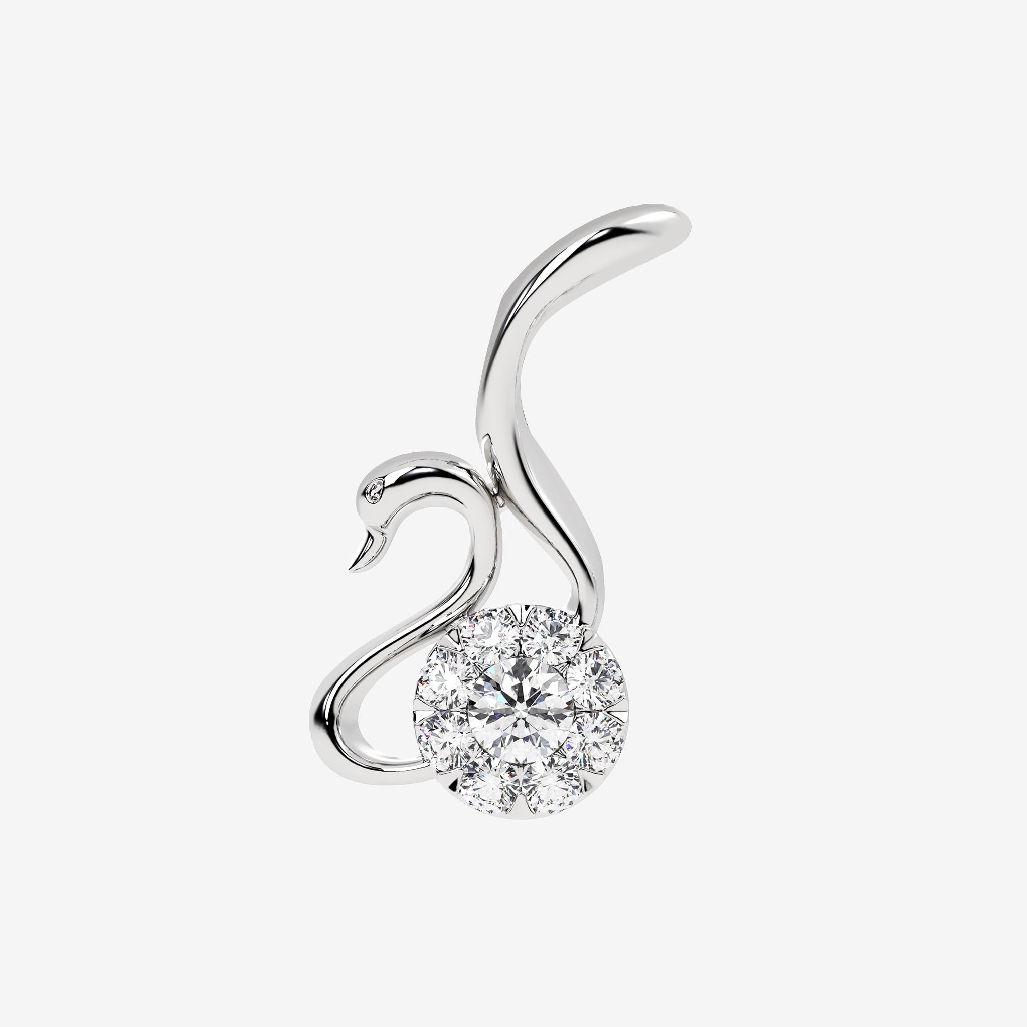 SWAN CLUSTER SLIDE PENDANT