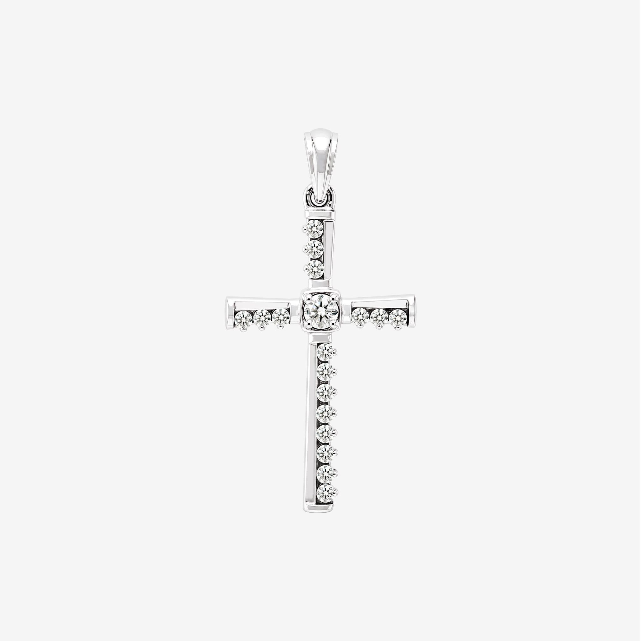 LINEAR CROSS PENDANT