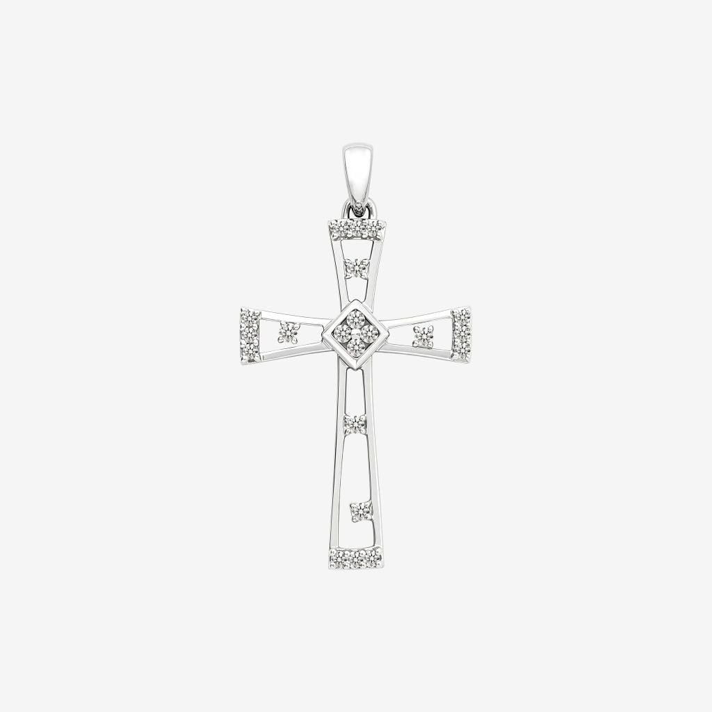  OPEN-WORK CROSS PENDANT 