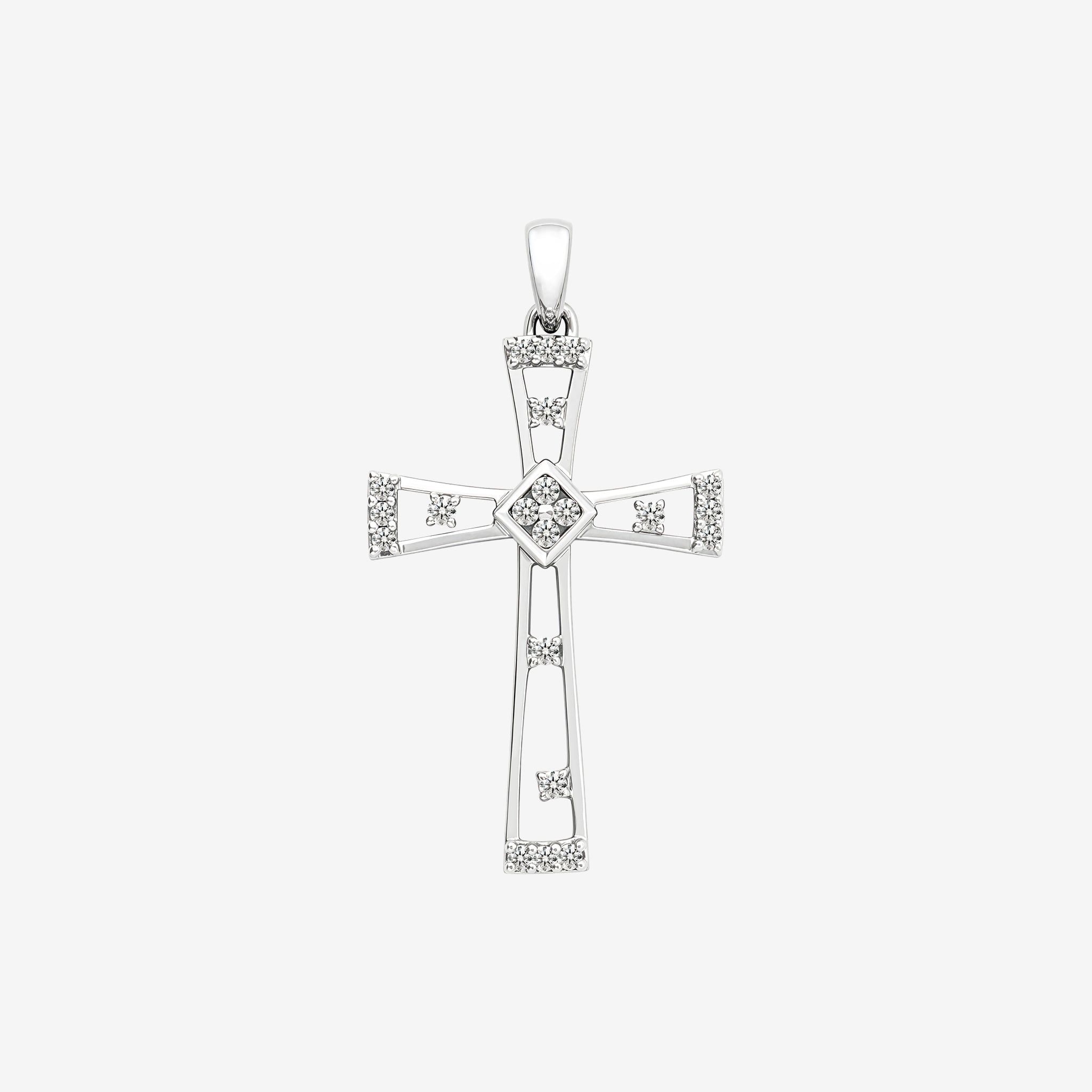 OPEN-WORK CROSS PENDANT
