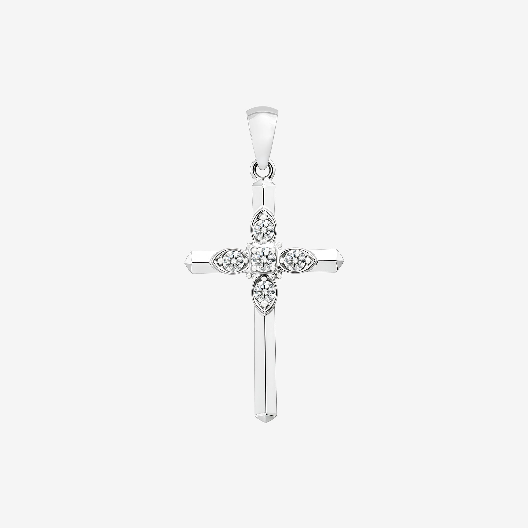 BEVELED CROSS PENDANT