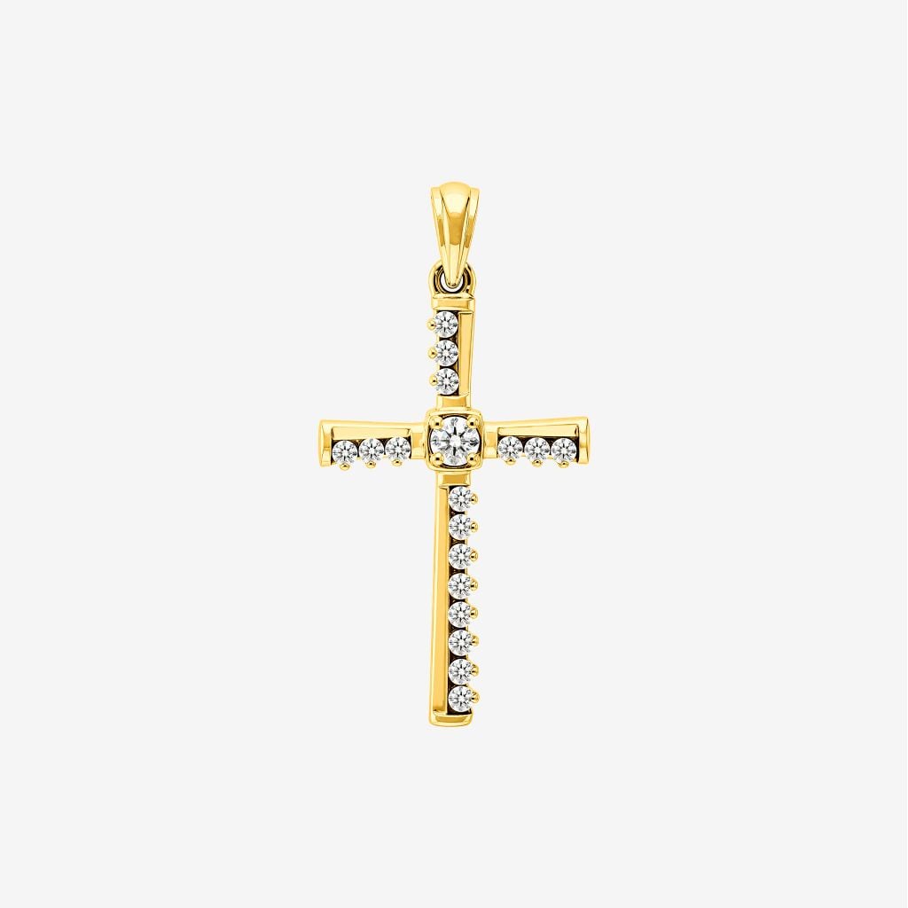  LINEAR CROSS PENDANT 