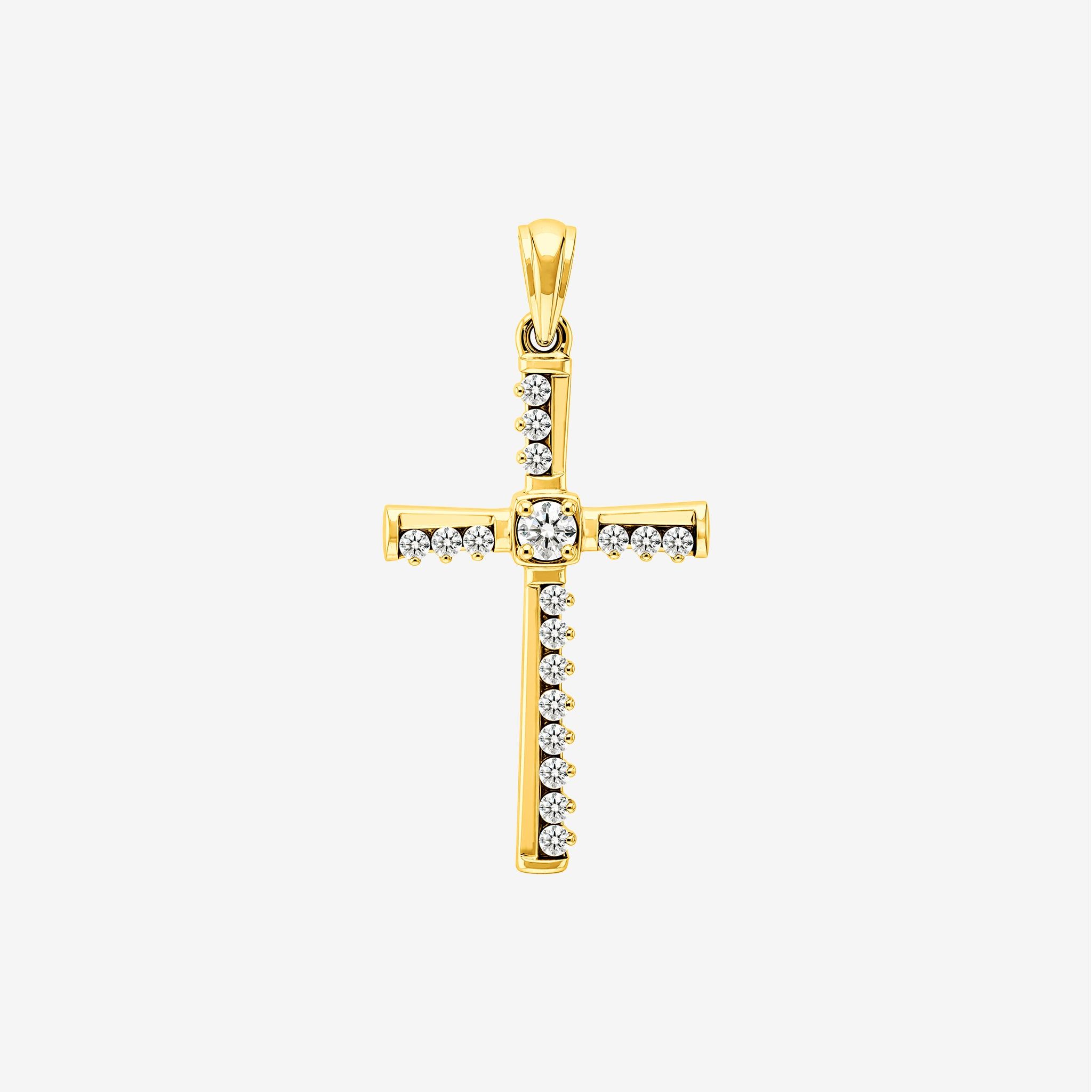 LINEAR CROSS PENDANT