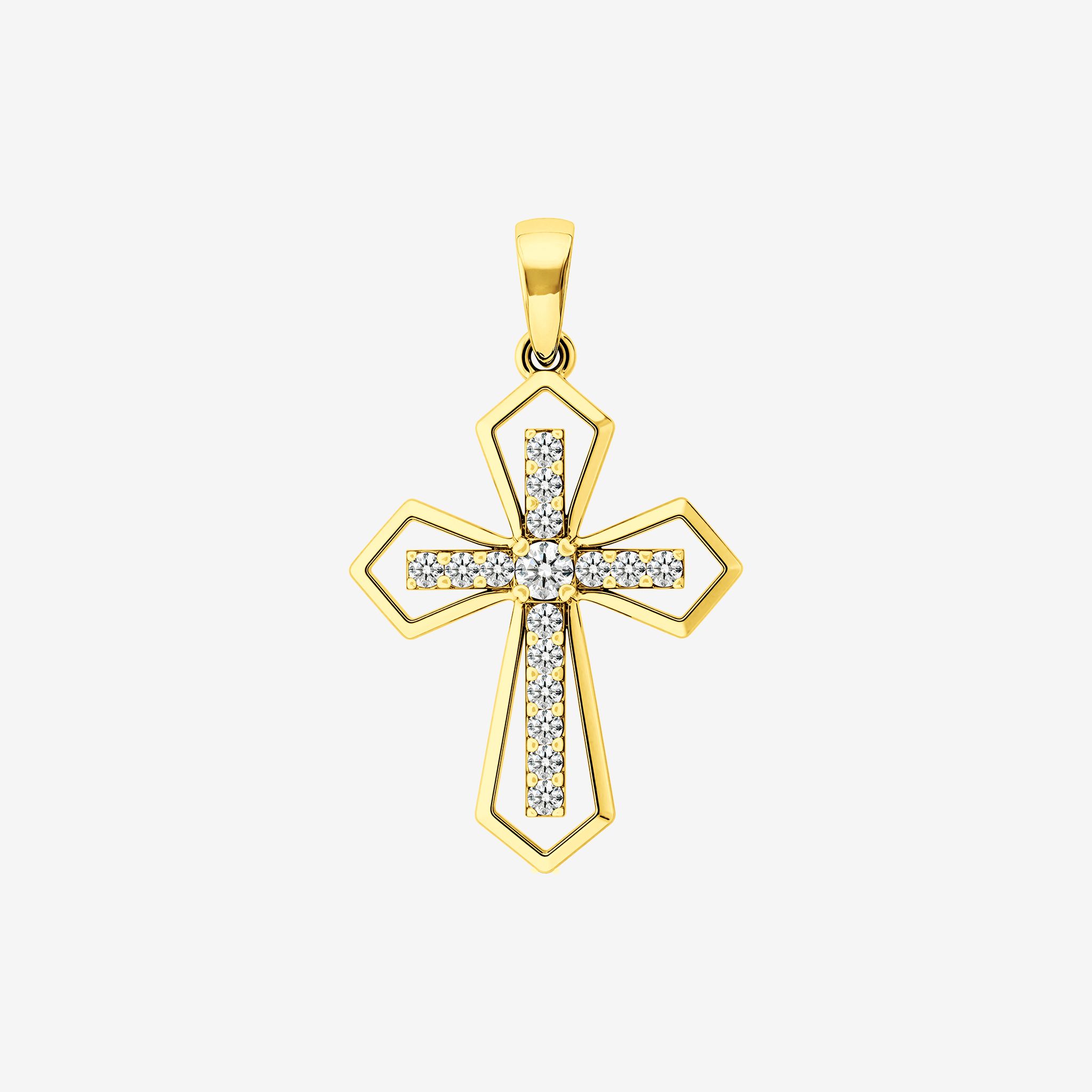 FLARED-ARM CROSS PENDANT