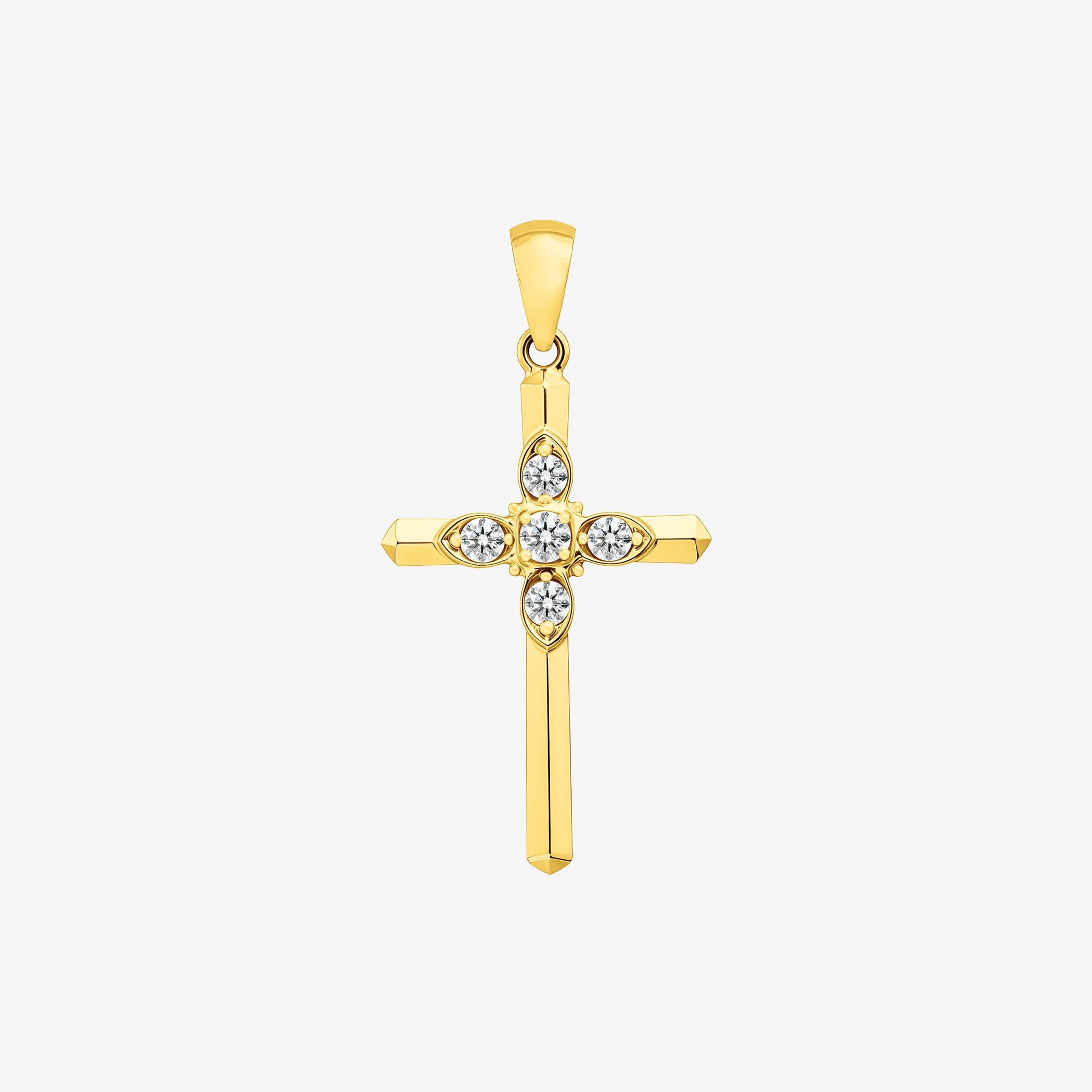 BEVELED CROSS PENDANT