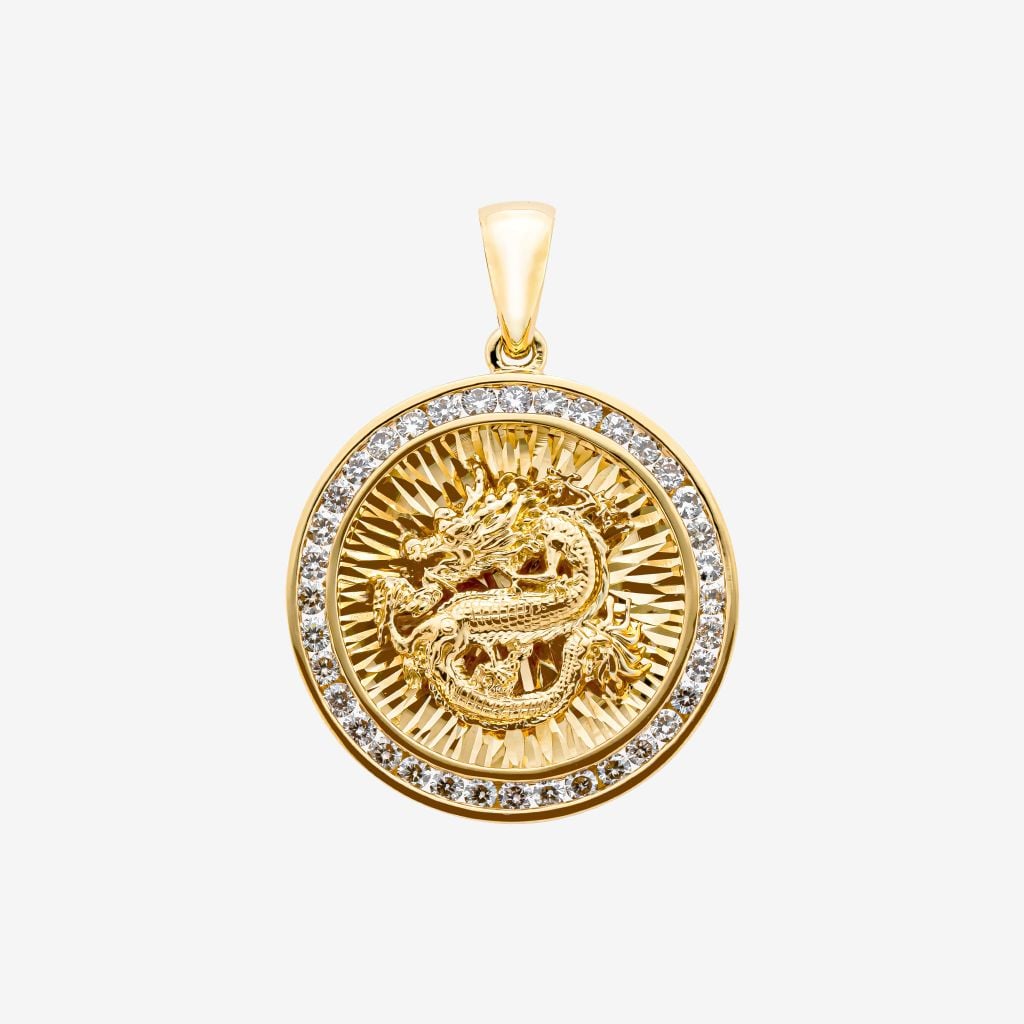  HALO ZODIAC MEDALLION PENDANT 