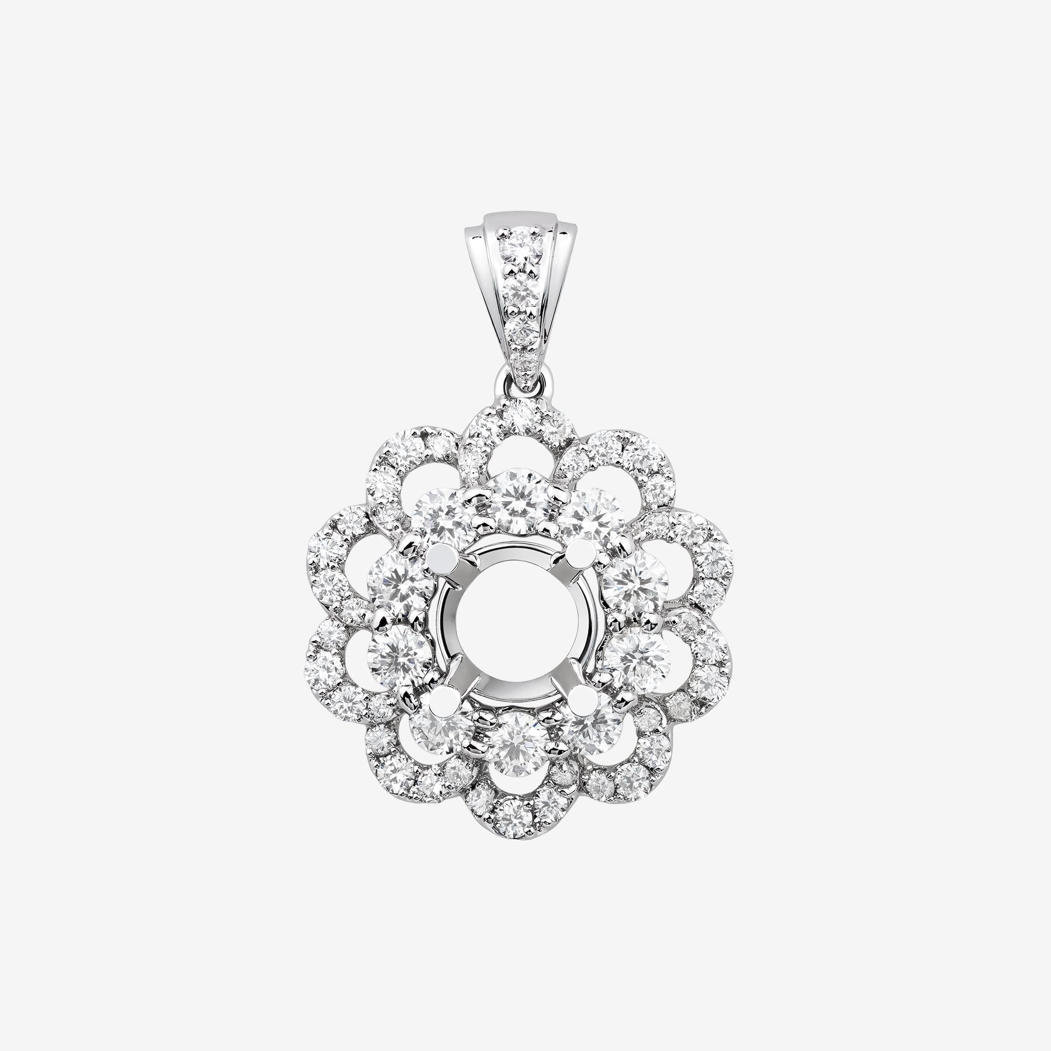 PETAL HALO SEMI-SET PENDANT