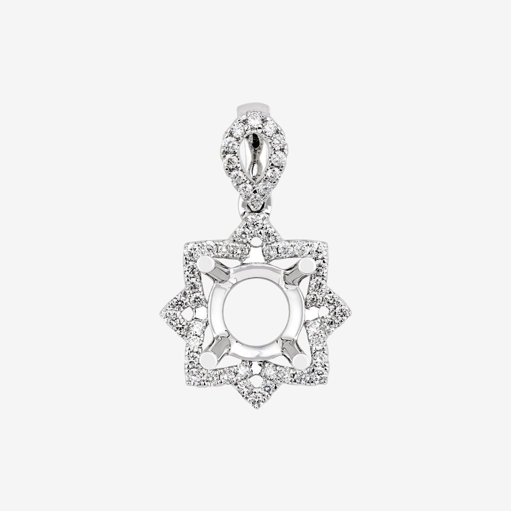  STAR HALO SEMI-SET PENDANT 