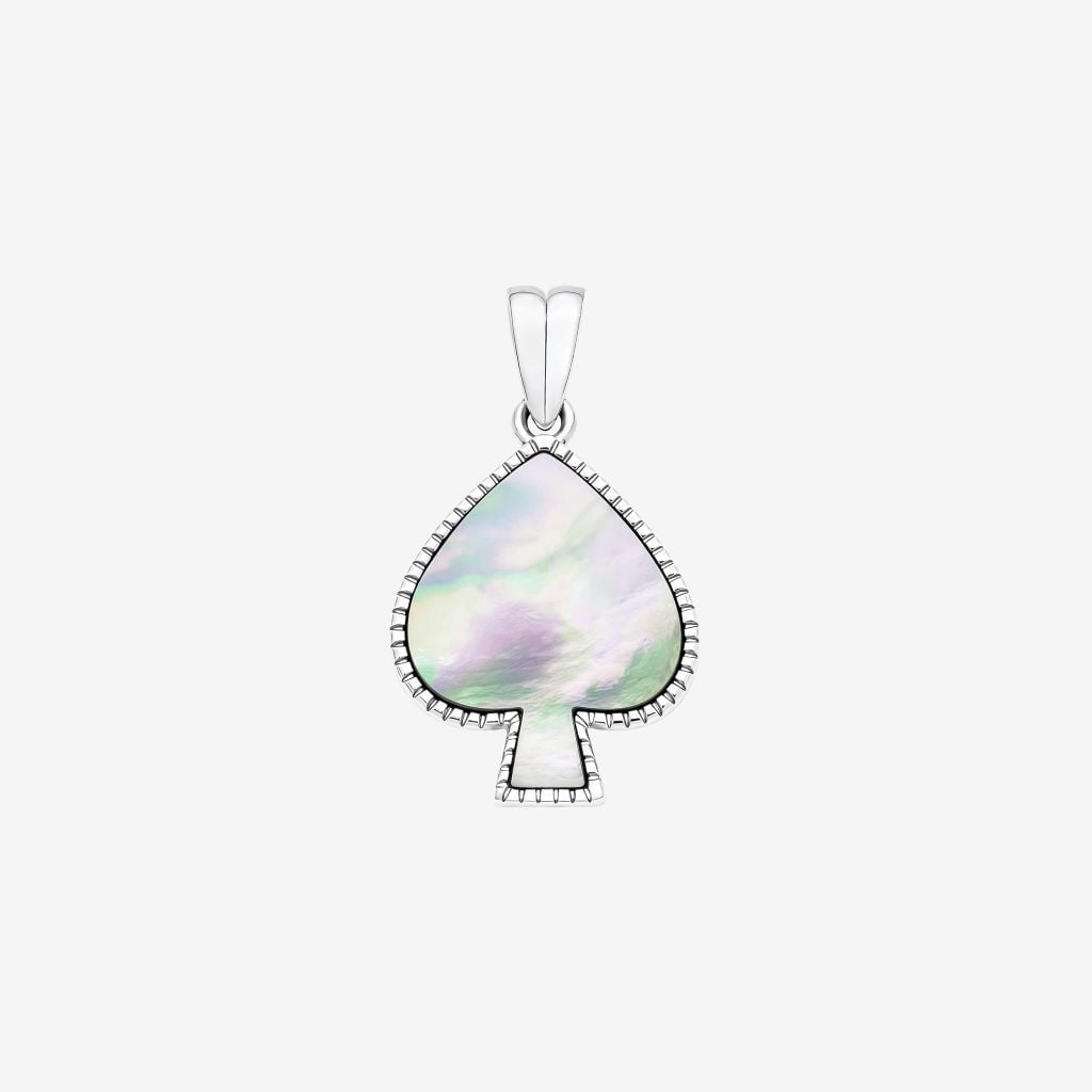  MOP SPADE SUIT PENDANT 