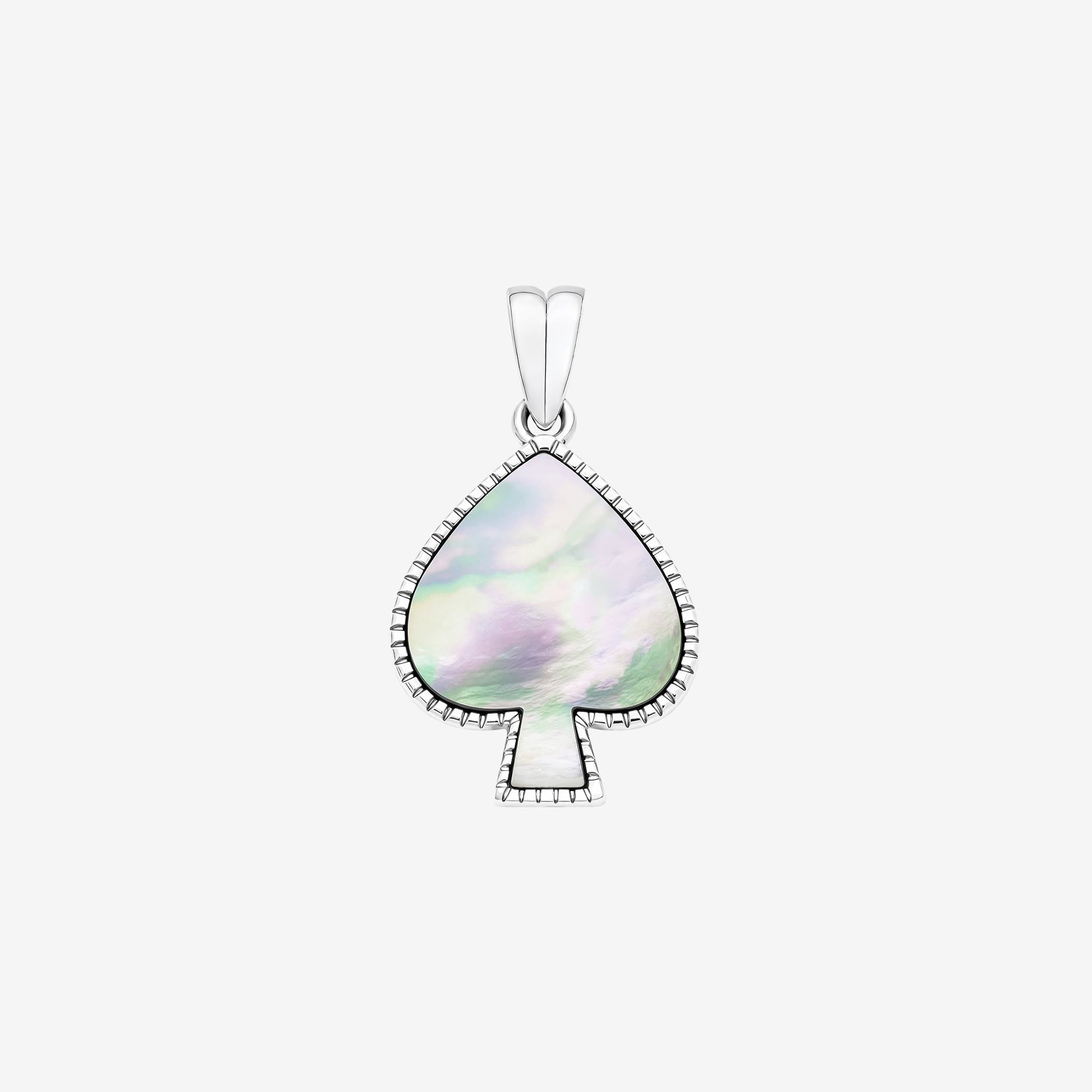 MOP SPADE SUIT PENDANT