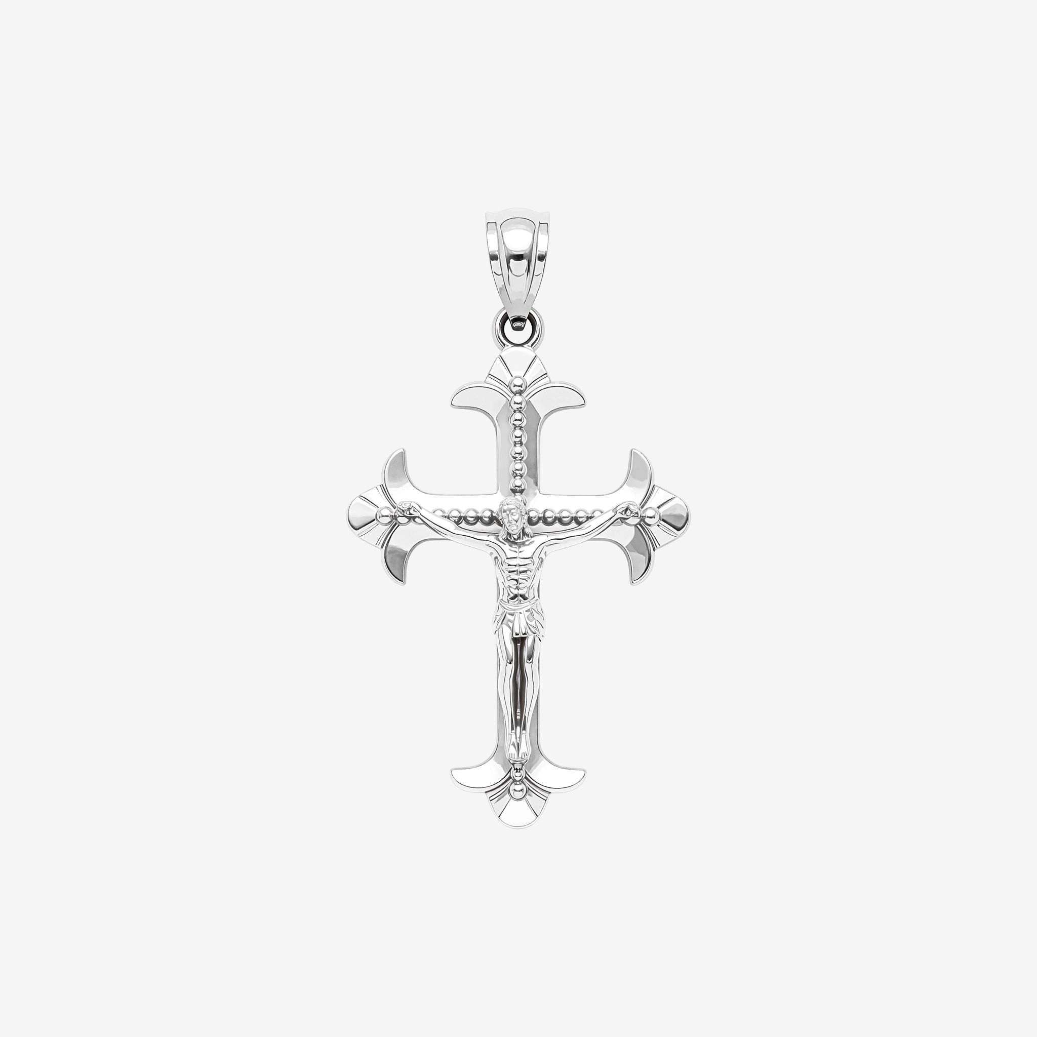 FLEUR-DE-LIS CRUCIFIX PENDANT