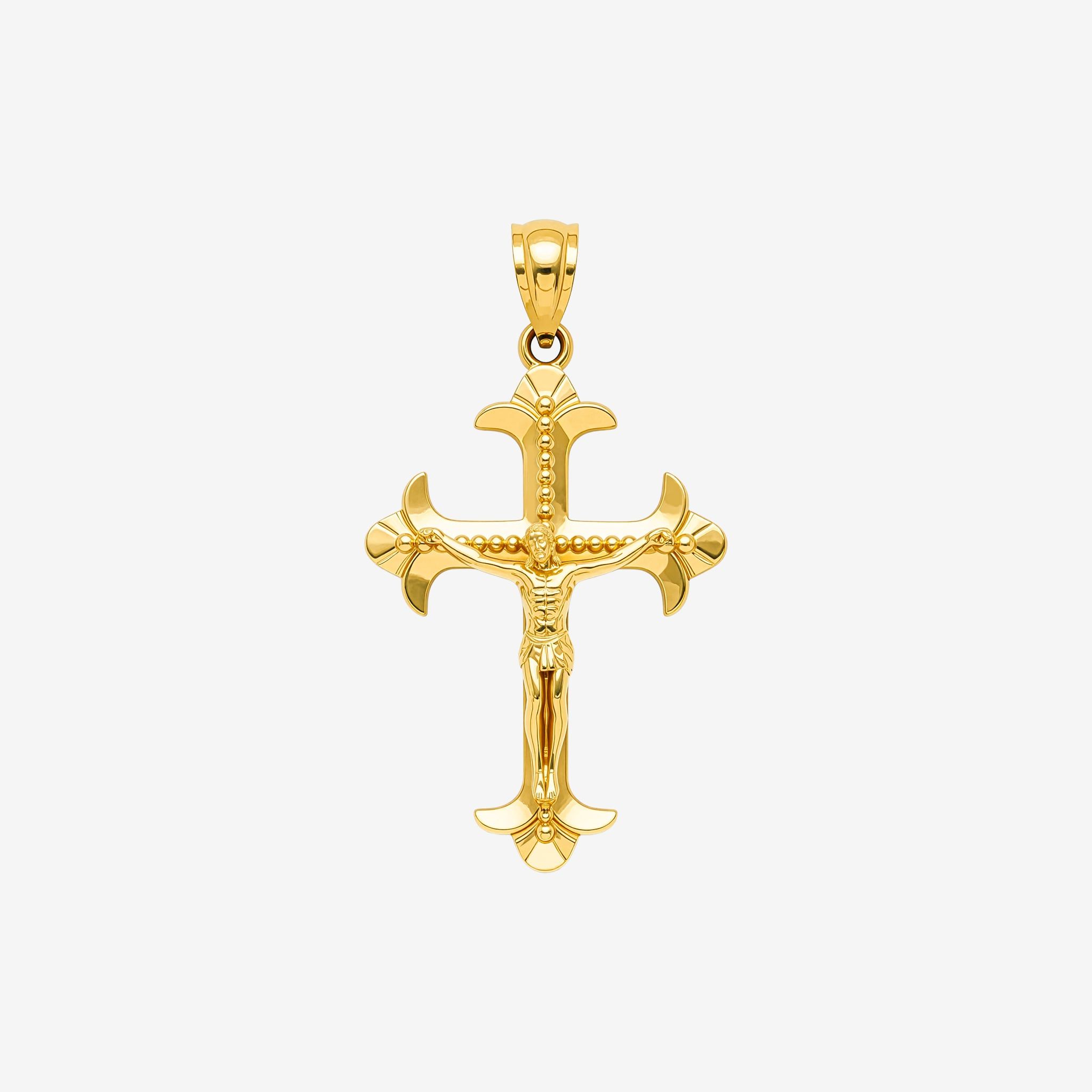 FLEUR-DE-LIS CRUCIFIX PENDANT