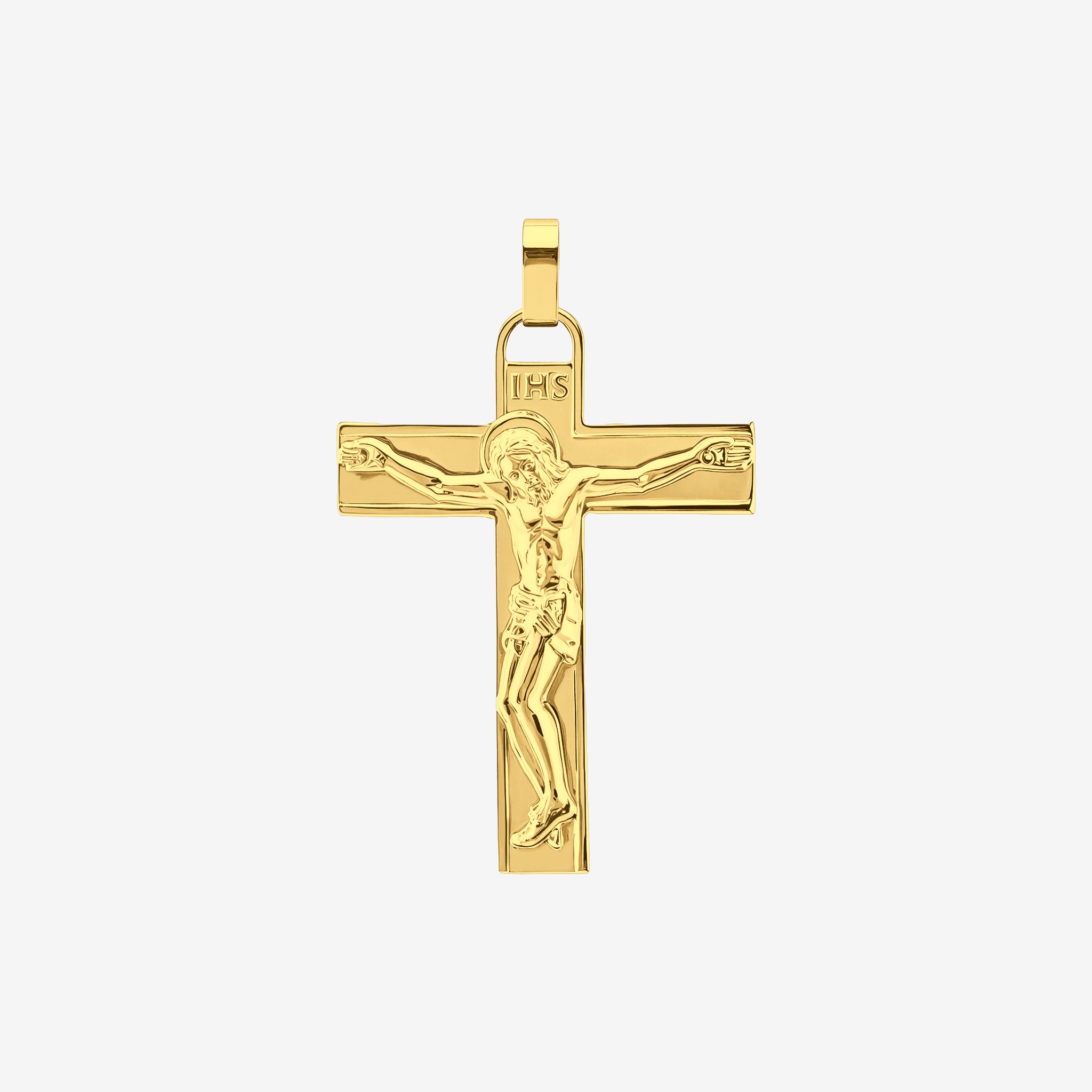 CRUCIFIX CARVED PENDANT