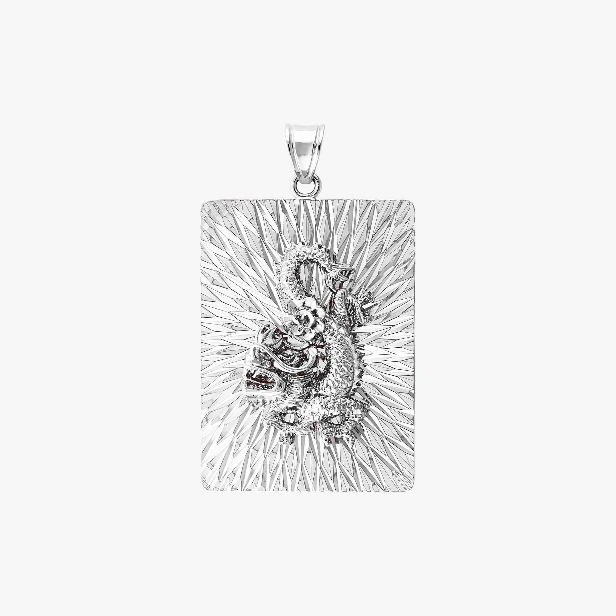 DIAMOND-CUT ZODIAC TAG PENDANT