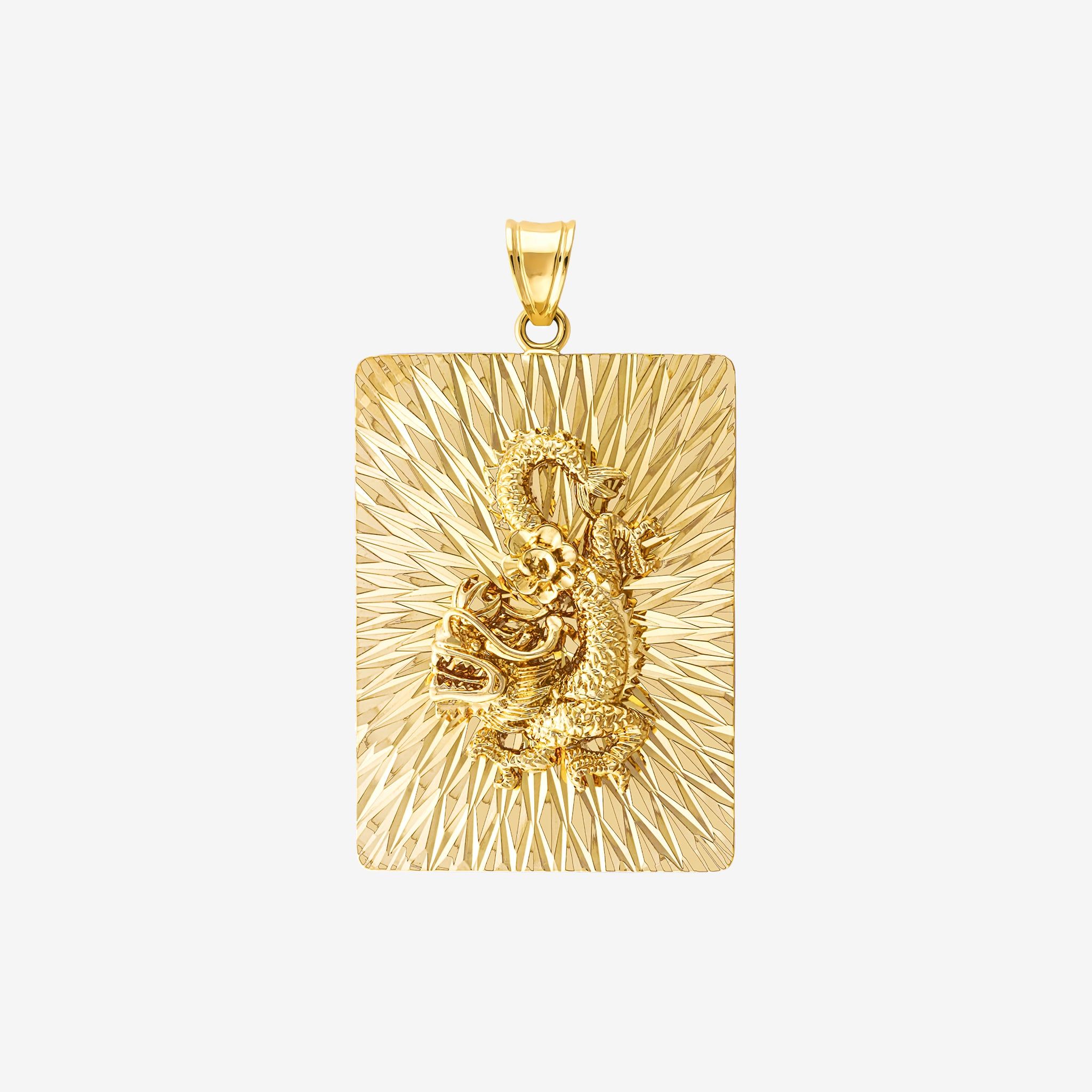 DIAMOND-CUT ZODIAC TAG PENDANT
