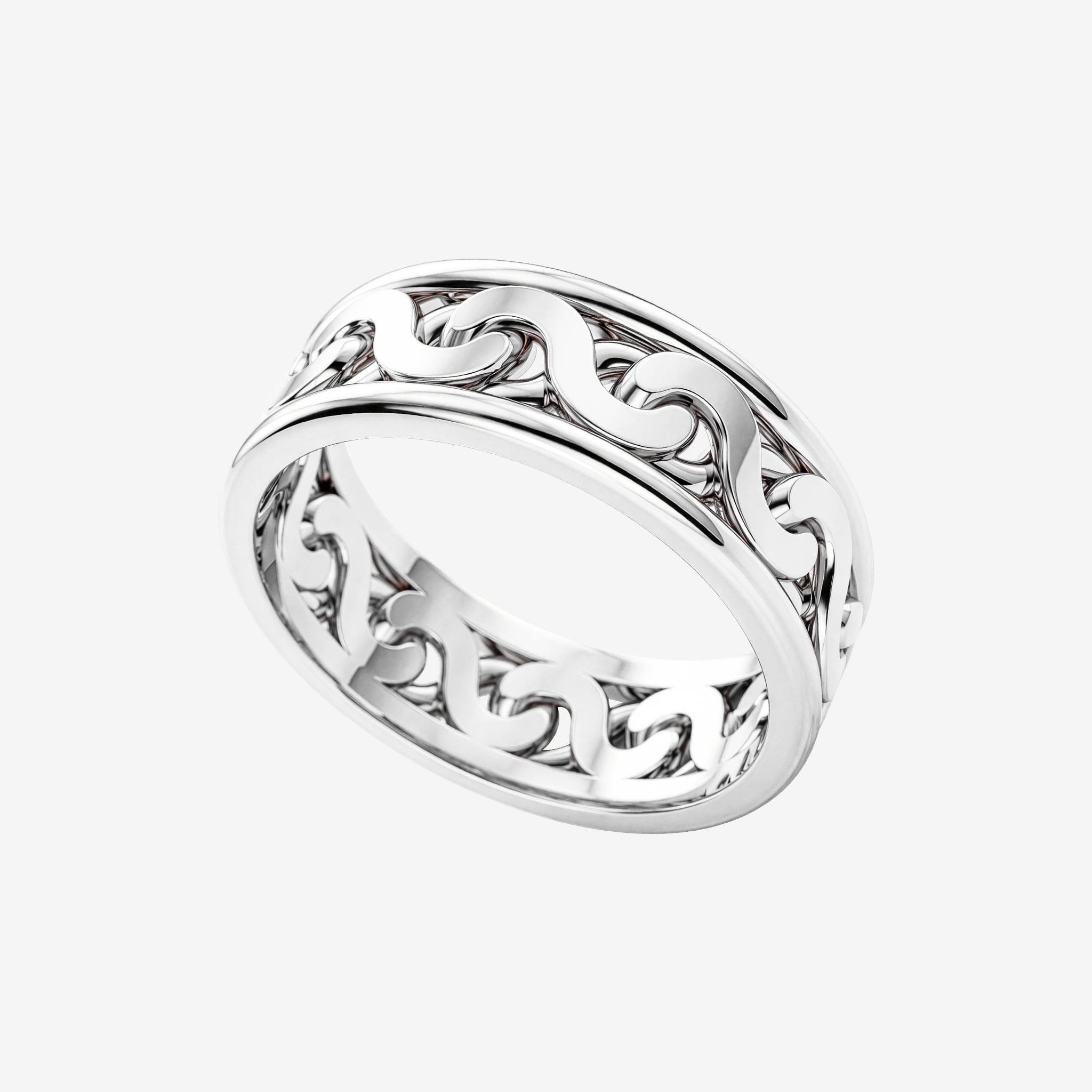 CHANNELED SCROLL BAND