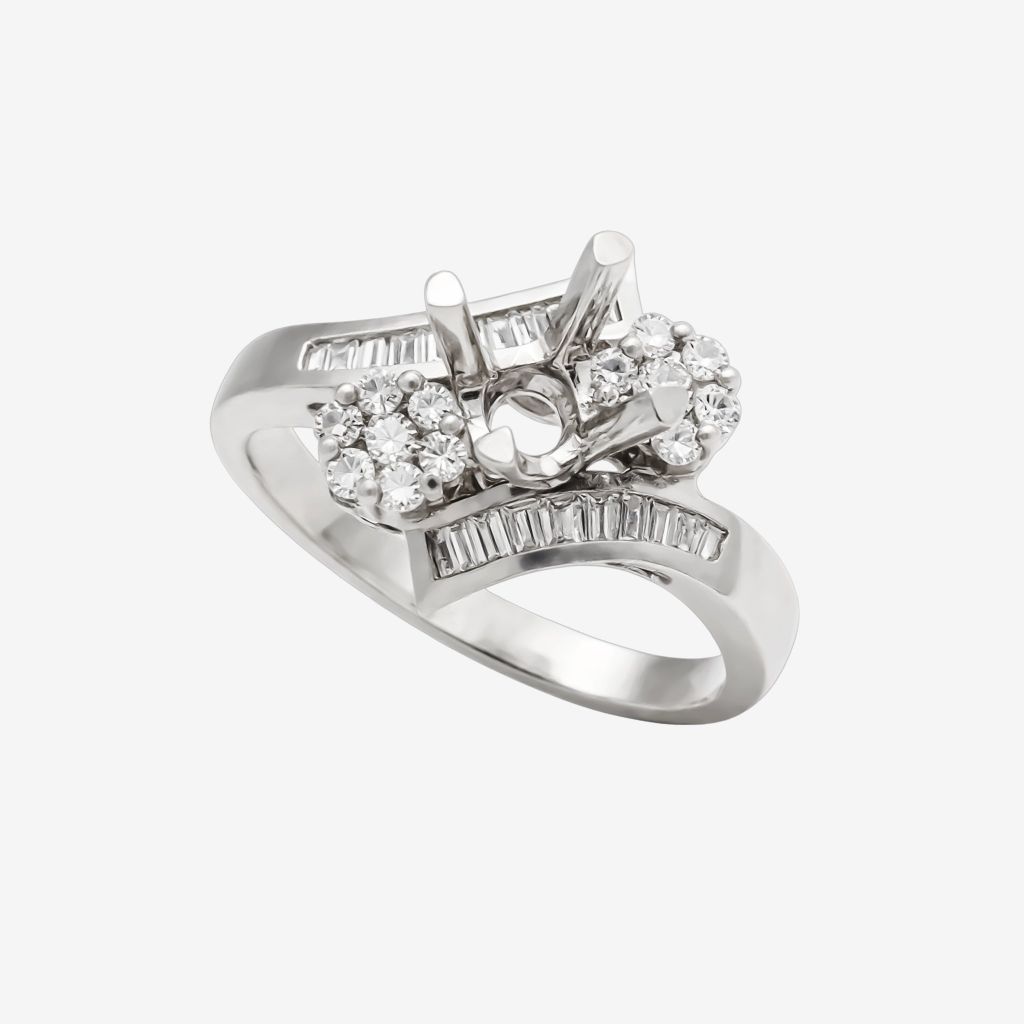  CONTOUR SEMI-SET RING 