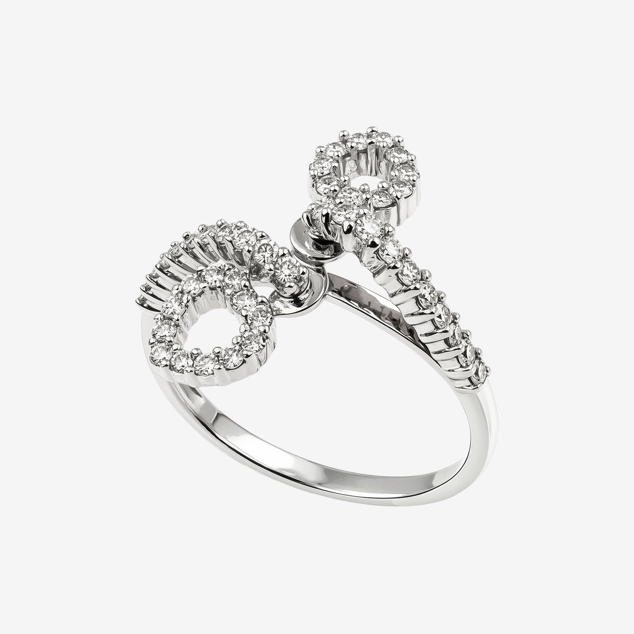 TWIRL HEART RING