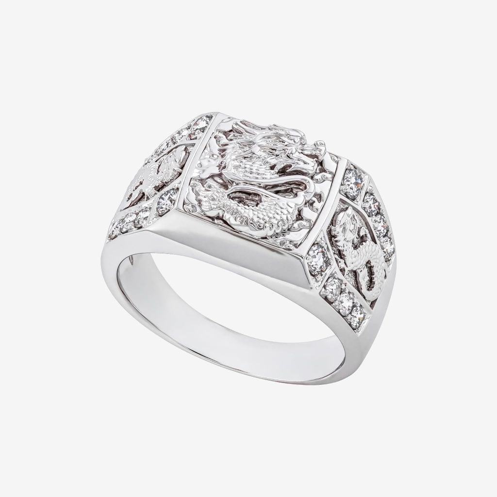  SCULPTED ZODIAC MEN RING 