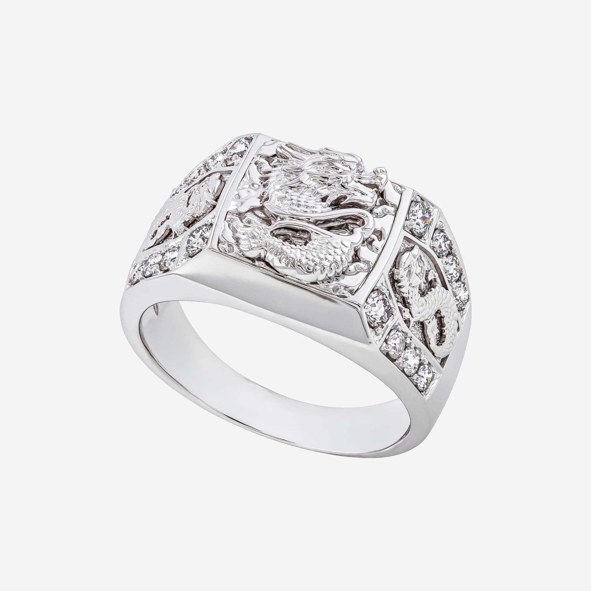 SCULPTED ZODIAC MEN RING