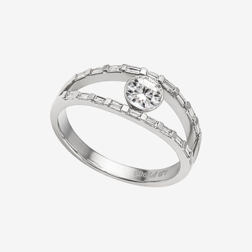  ACCENTED SPLIT SHANK BAND 