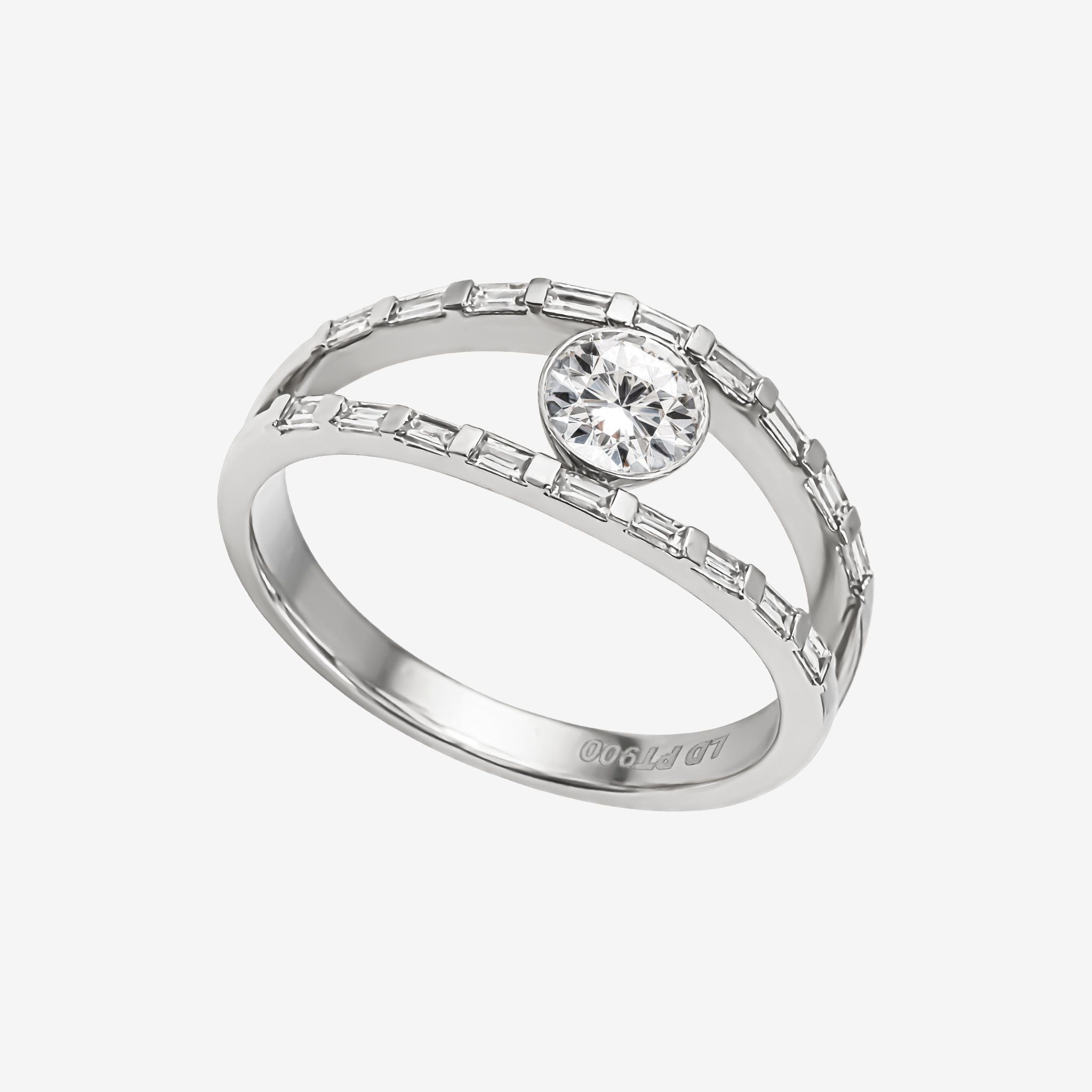 ACCENTED SPLIT SHANK BAND