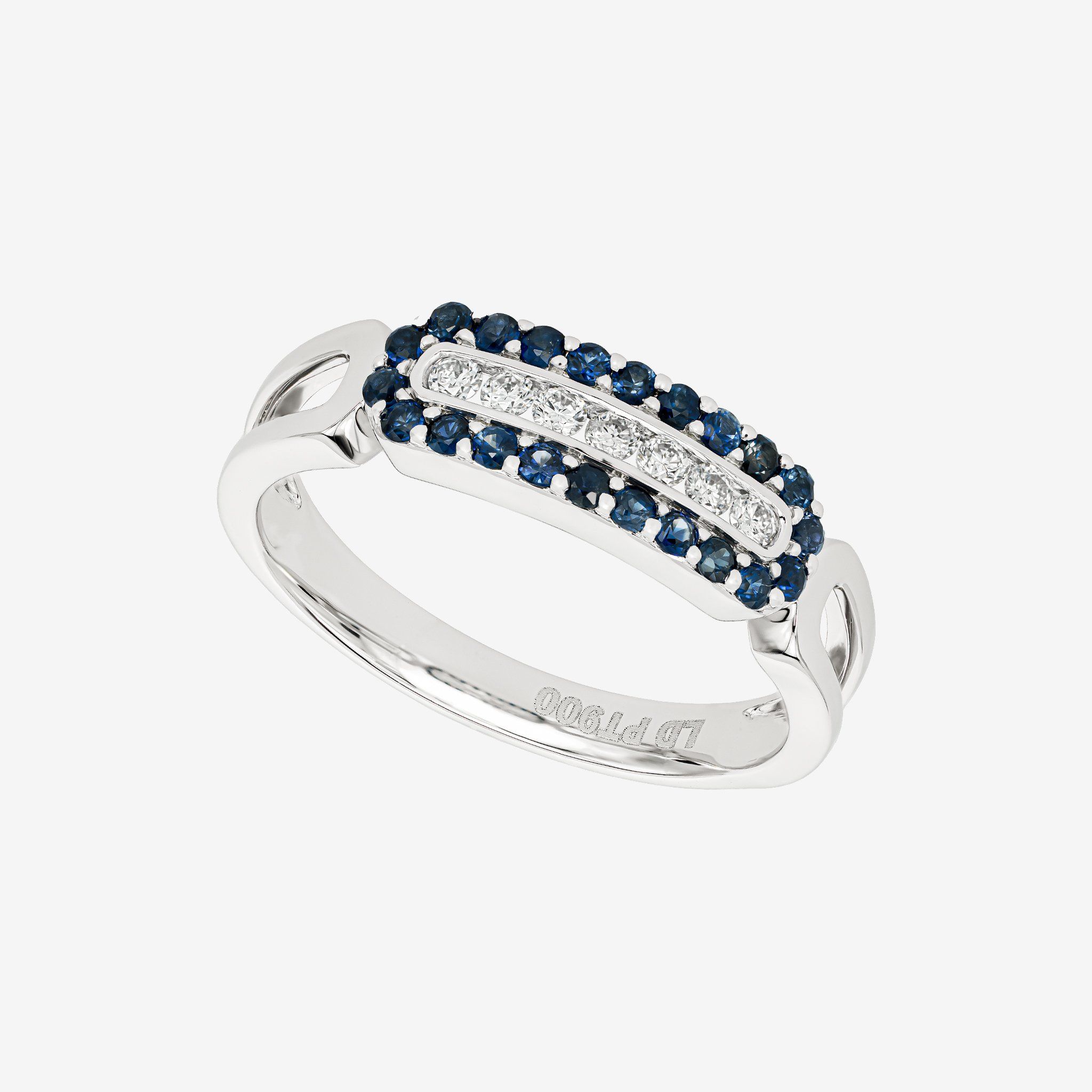ACCENTED SPLIT SHANK RING