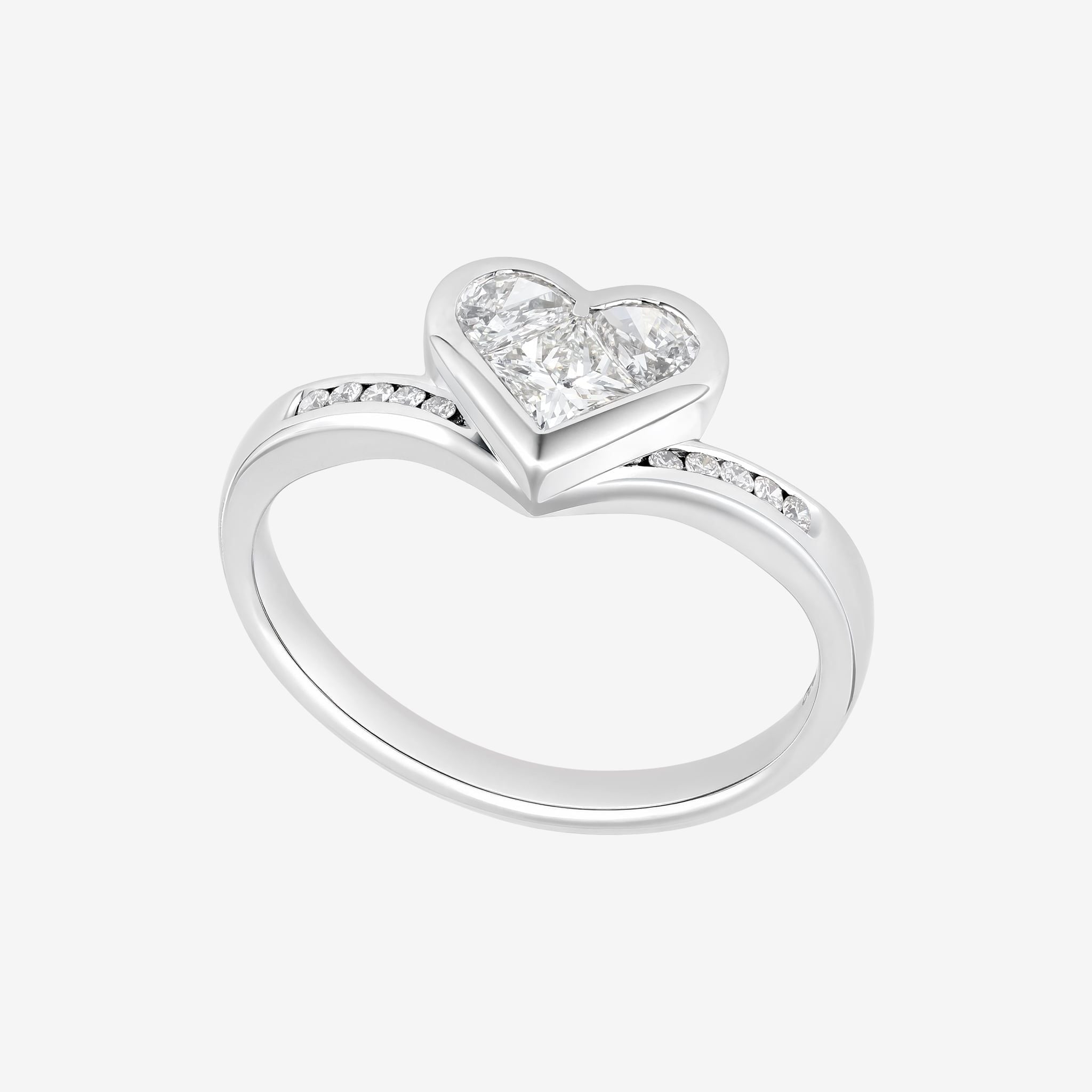 HEART COMPOSITE CONTOUR RING
