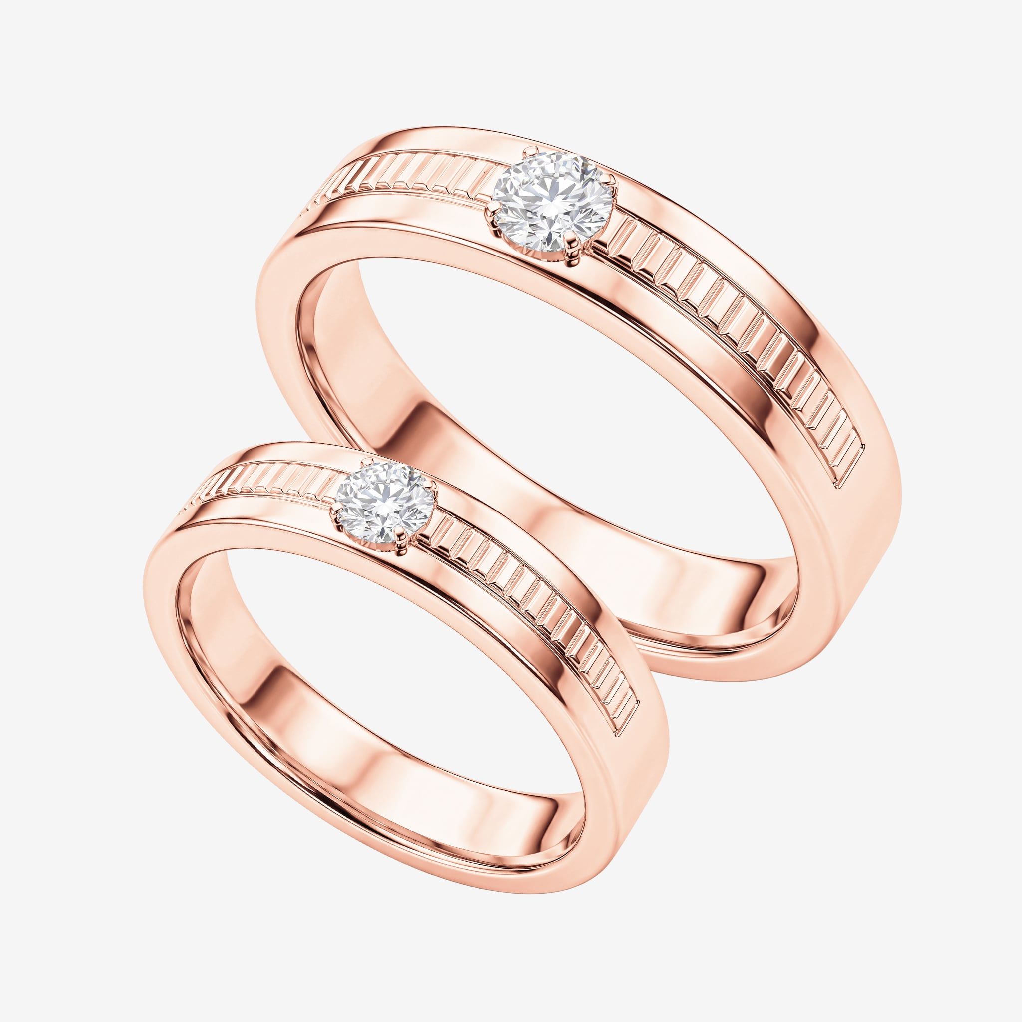 SOLITAIRE VERTICAL GROOVE BANDS