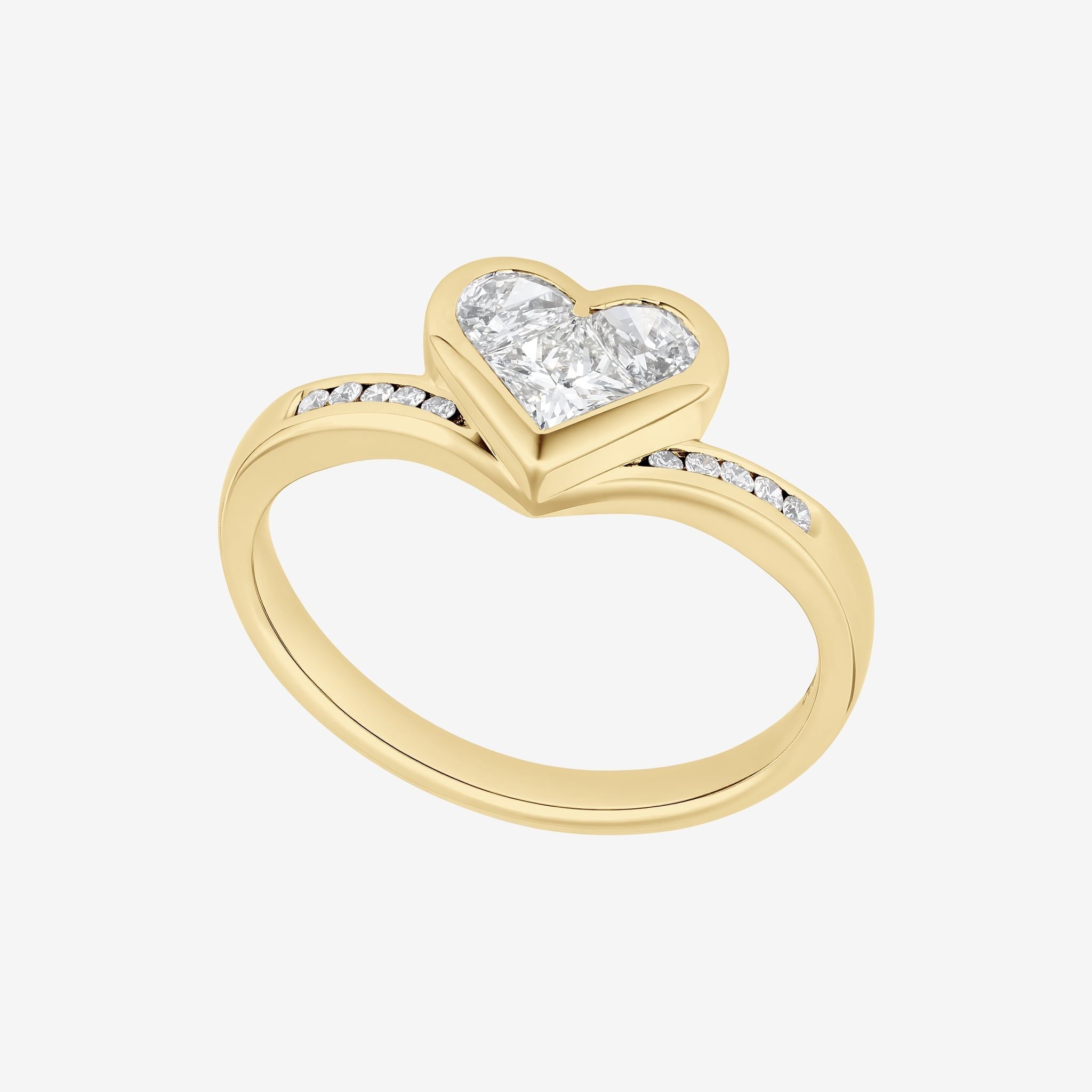 HEART COMPOSITE CONTOUR RING