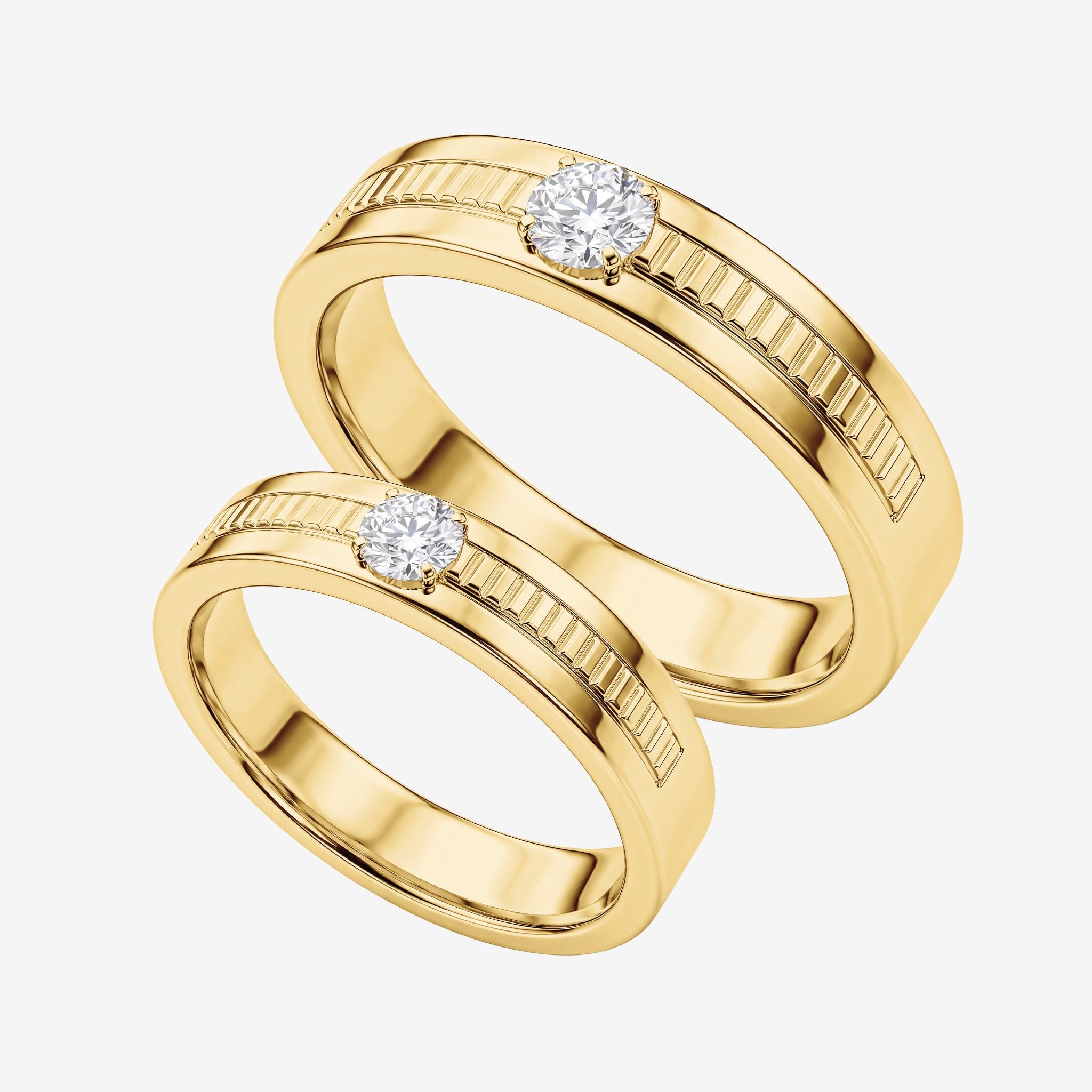 SOLITAIRE VERTICAL GROOVE BANDS